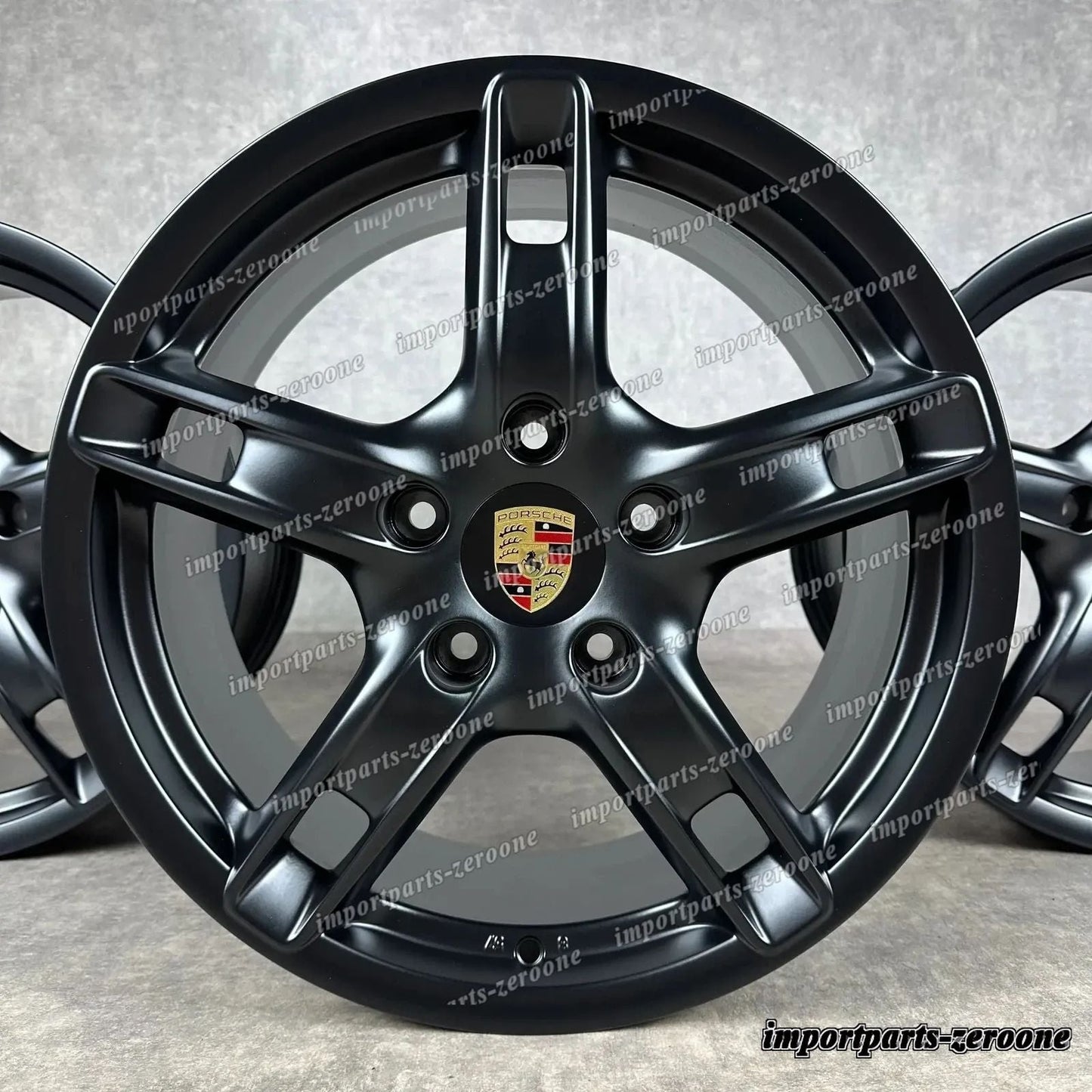 ポルシェ ボクスター / ケイマン 987 ホイール 純正es ケイマン S 98736213600 Noires -1033