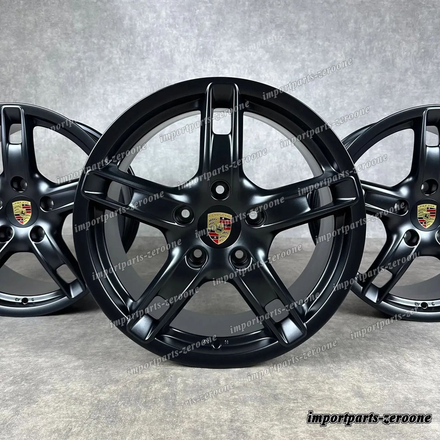 ポルシェ ボクスター / ケイマン 987 ホイール 純正es ケイマン S 98736213600 Noires -1033