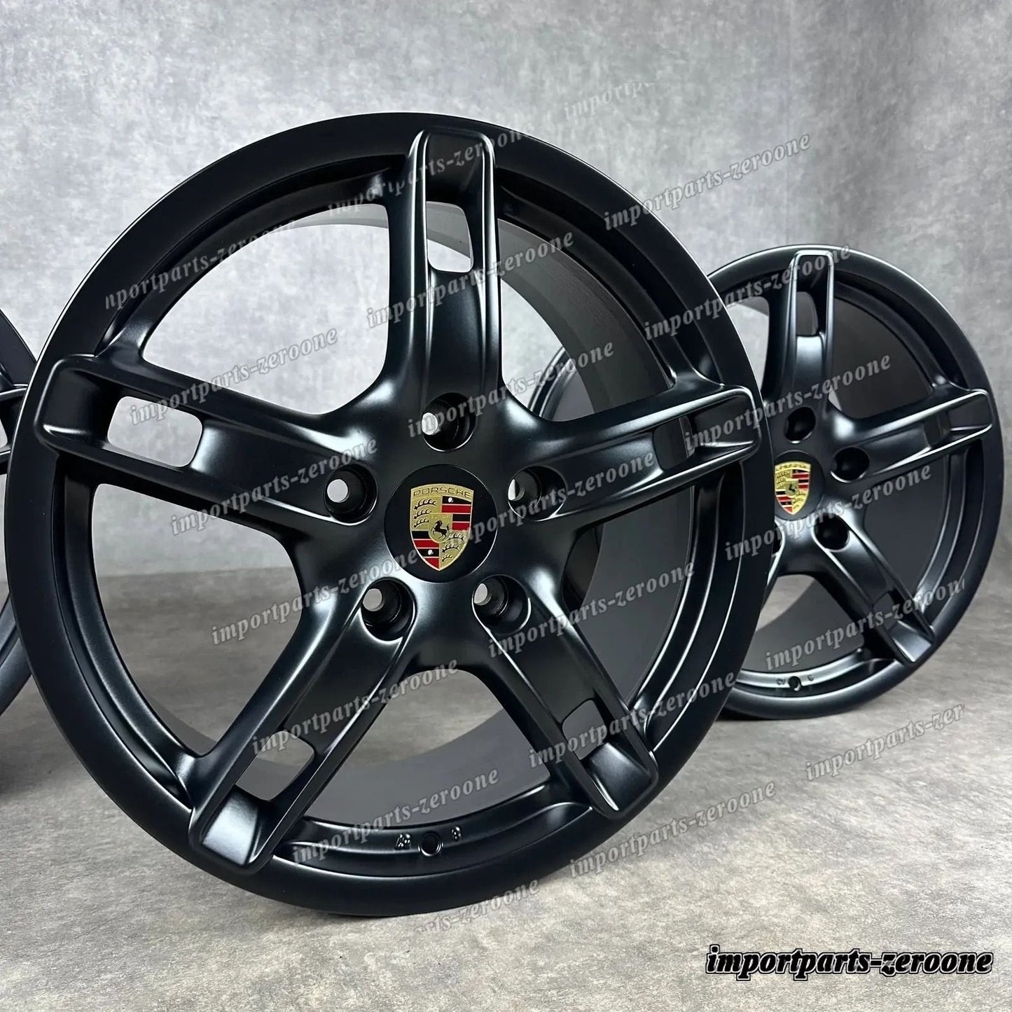 ポルシェ ボクスター / ケイマン 987 ホイール 純正es ケイマン S 98736213600 Noires -1033