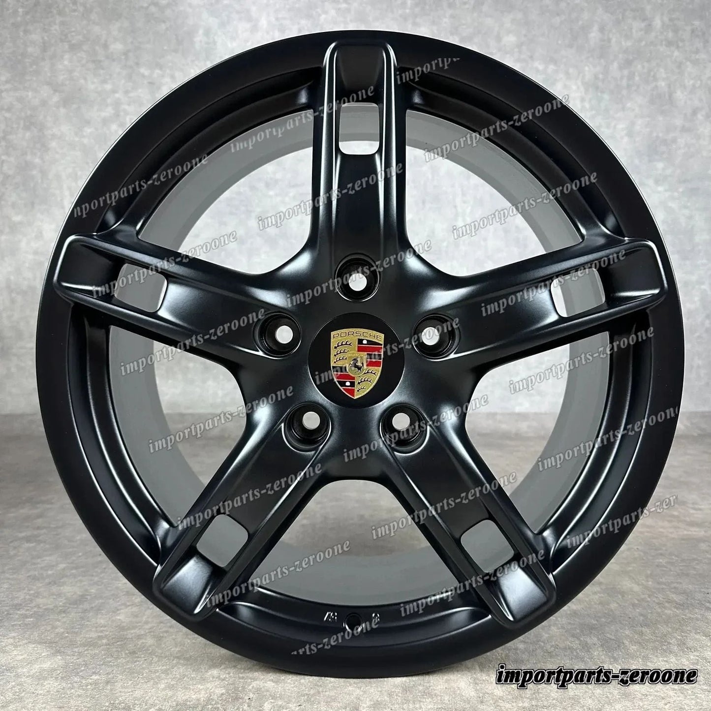 ポルシェ ボクスター / ケイマン 987 ホイール 純正es ケイマン S 98736213600 Noires -1033