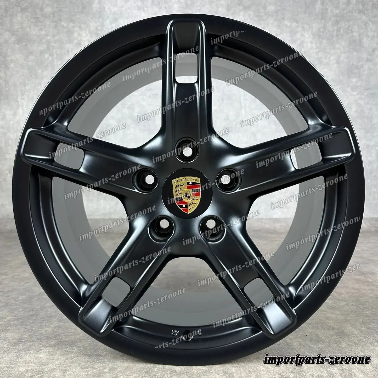 ポルシェ ボクスター / ケイマン 987 ホイール 純正es ケイマン S 98736213600 Noires -1033