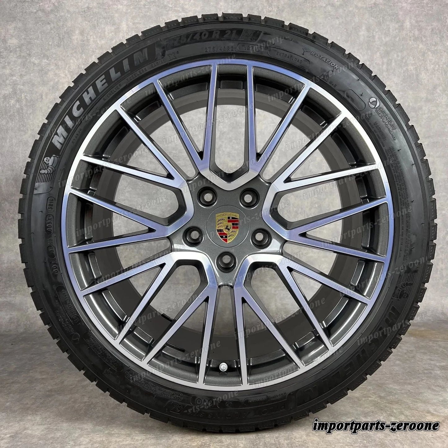 冬用 ポルシェ カイエン E3 純正 21インチ RS Spyder ホイール ターボ S 9Y0044610H -1197