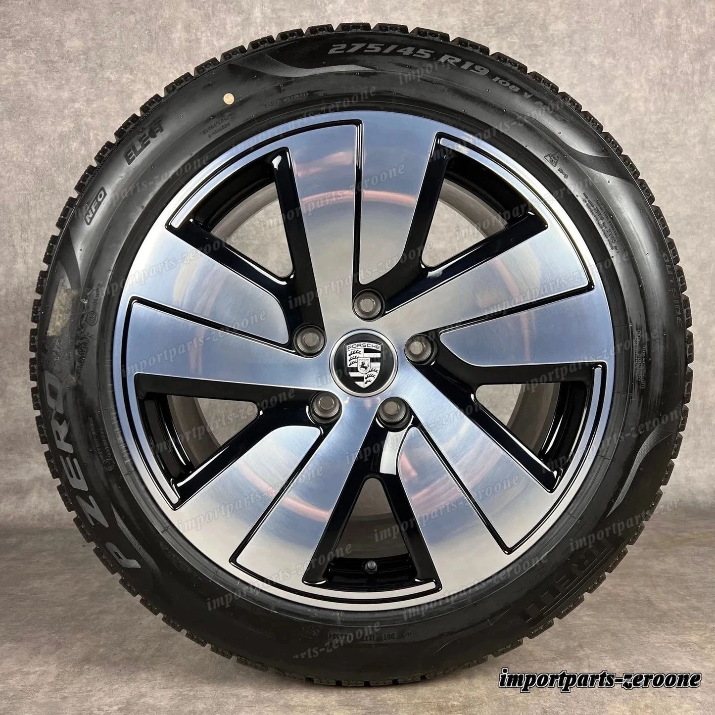 冬用 ポルシェ タイカン 19インチ 純正 S AERO ホイール DOT24 9J1073601B J1 II -1347