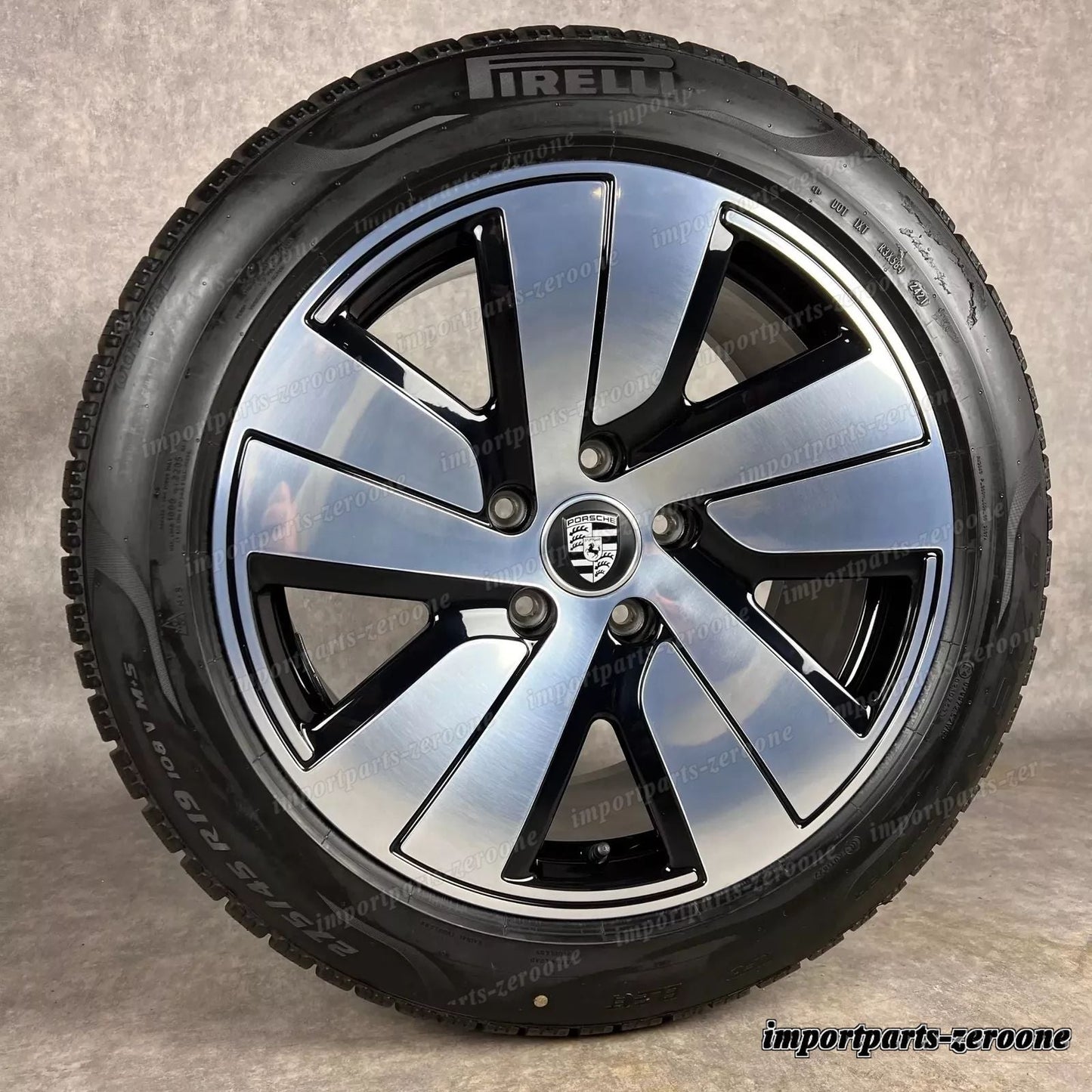 冬用 ポルシェ タイカン 19インチ 純正 S AERO ホイール DOT24 9J1073601B J1 II -1347