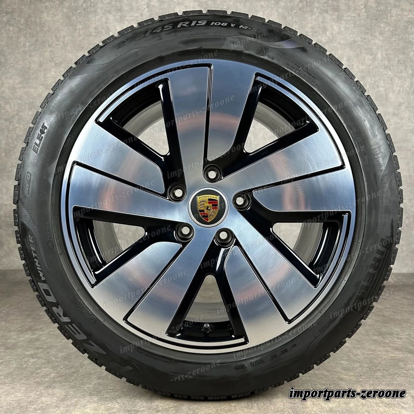 ホイール ウィンターセット ポルシェ タイカン 19インチ ホイール 純正es S AERO 9J1073601B J1 II -1444