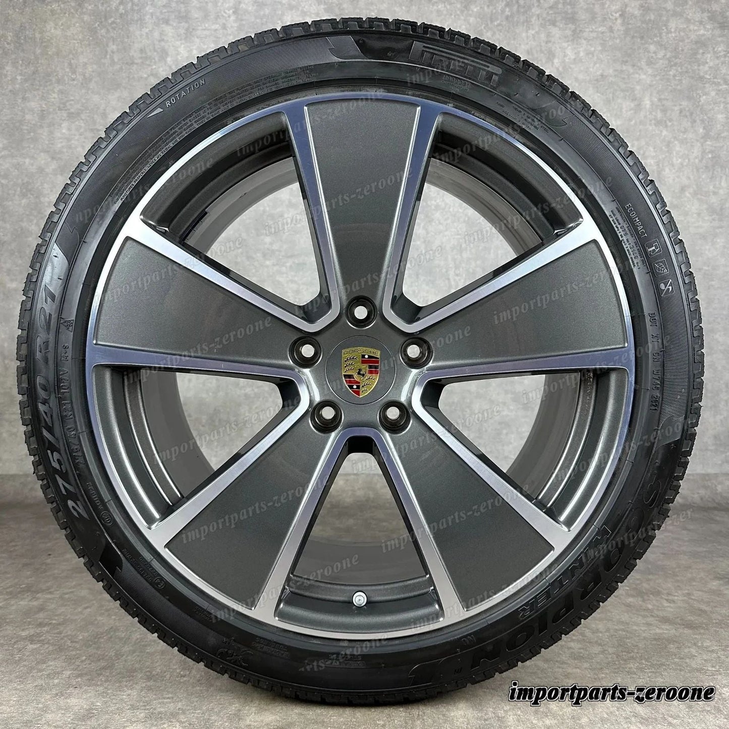 冬用 ポルシェ カイエン E3 21インチ 純正 Aero Design ホイール ターボ S 9Y0 9YA -1499
