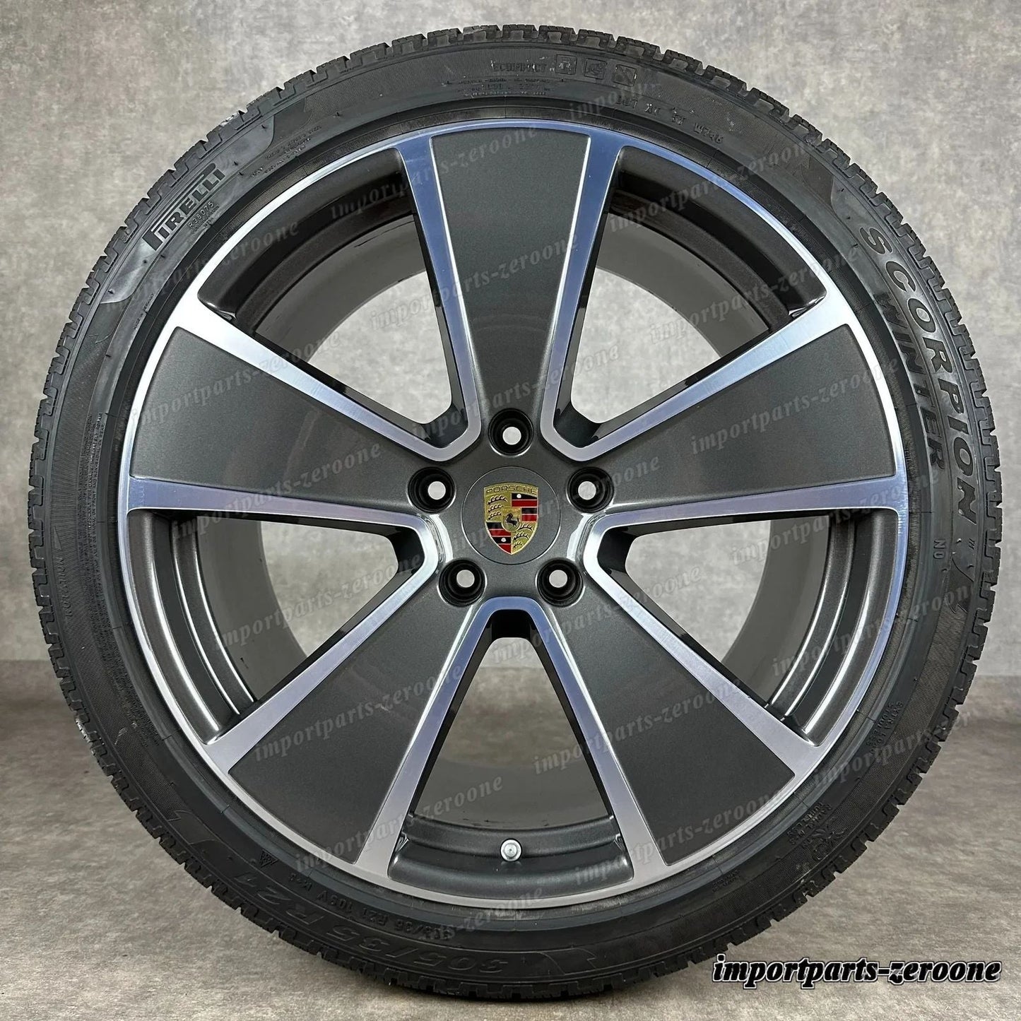 冬用 ポルシェ カイエン E3 21インチ 純正 Aero Design ホイール ターボ S 9Y0 9YA -1499