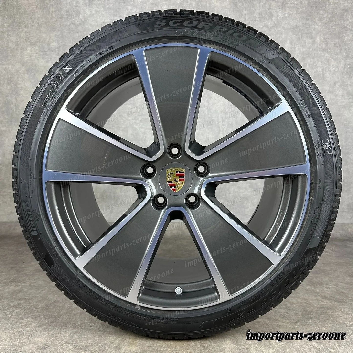 冬用 ポルシェ カイエン E3 21インチ 純正 Aero Design ホイール ターボ S 9Y0 9YA -1499