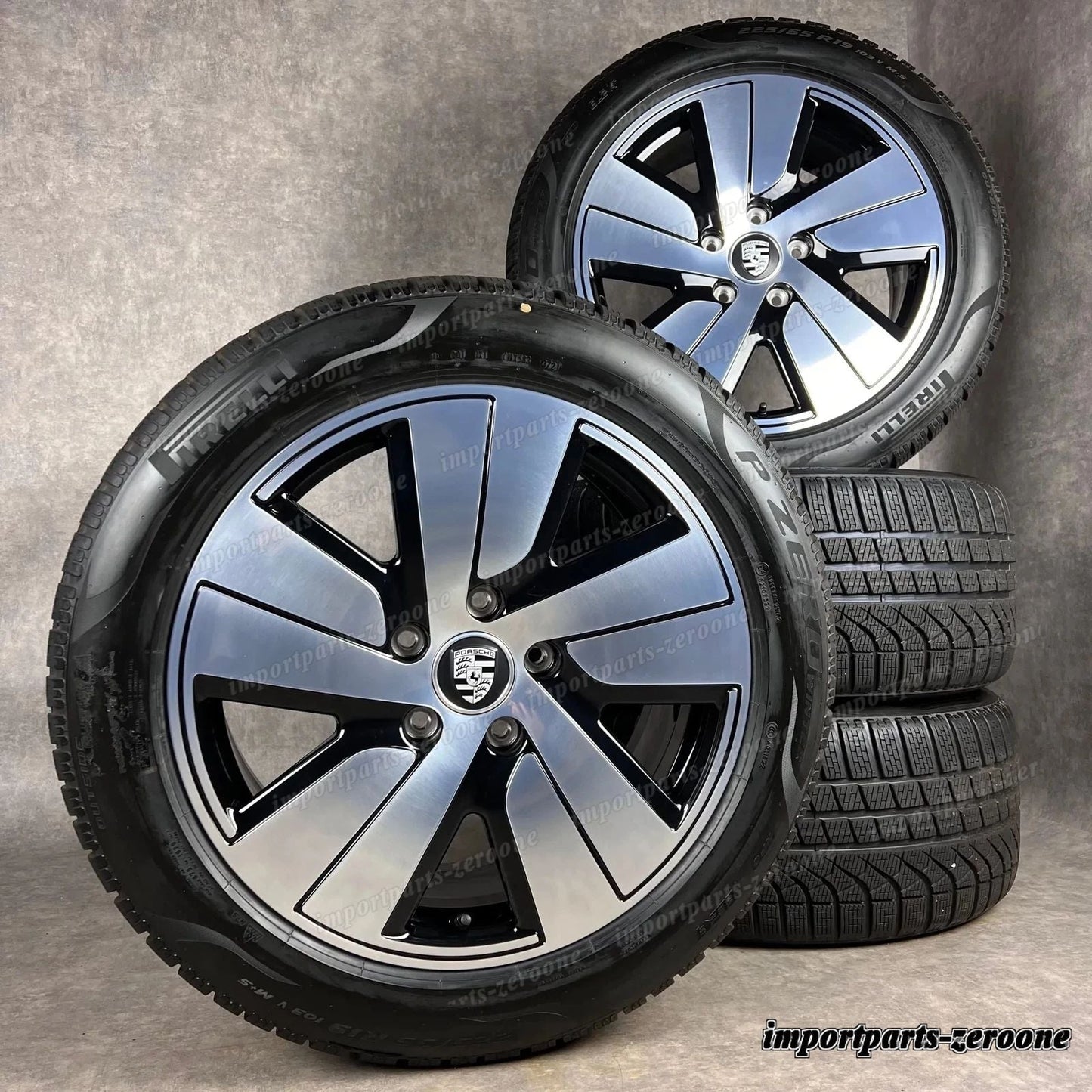 冬用 ポルシェ タイカン 19インチ 純正 S AERO ホイール DOT24 9J1073600B J1 -1607