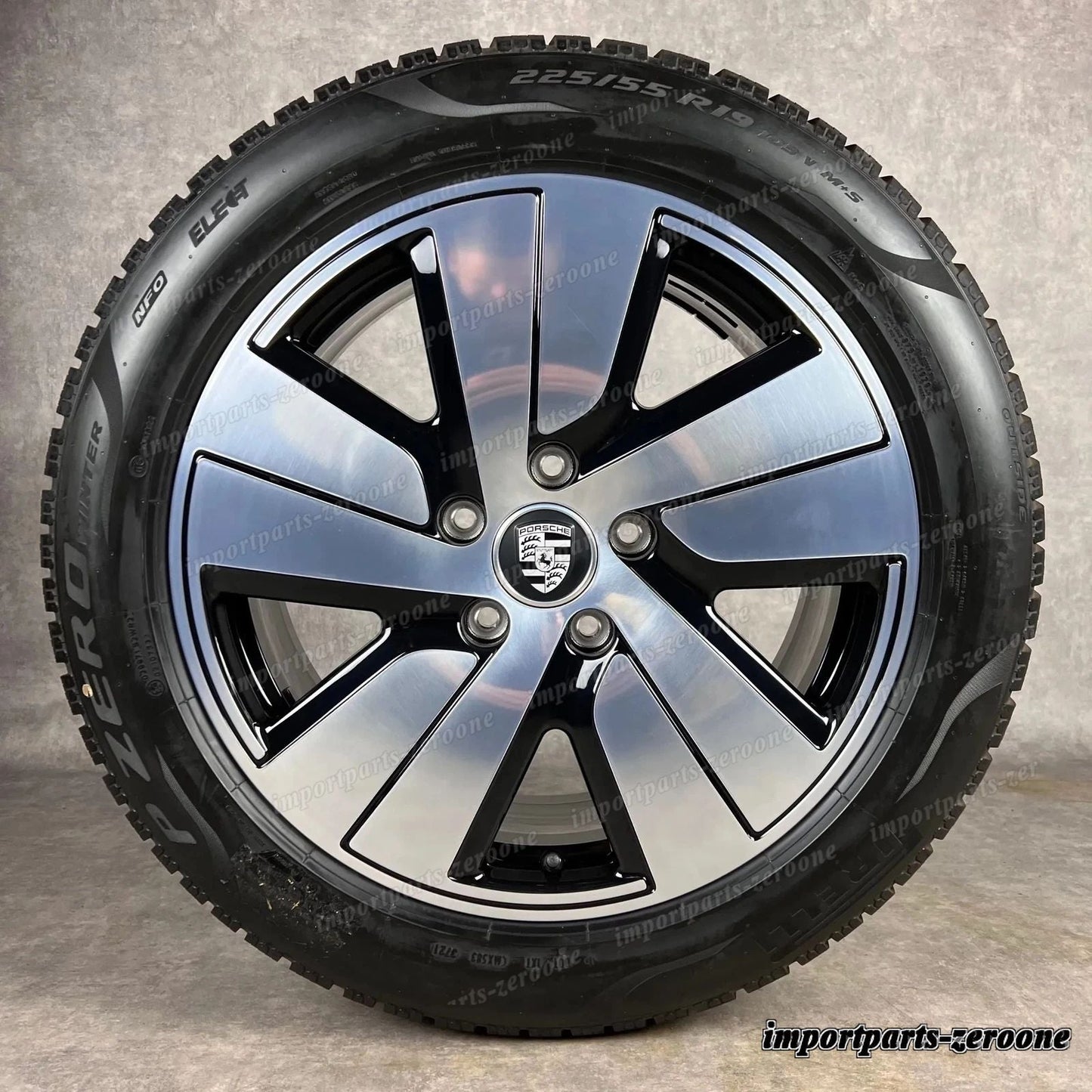 冬用 ポルシェ タイカン 19インチ 純正 S AERO ホイール DOT24 9J1073600B J1 -1607