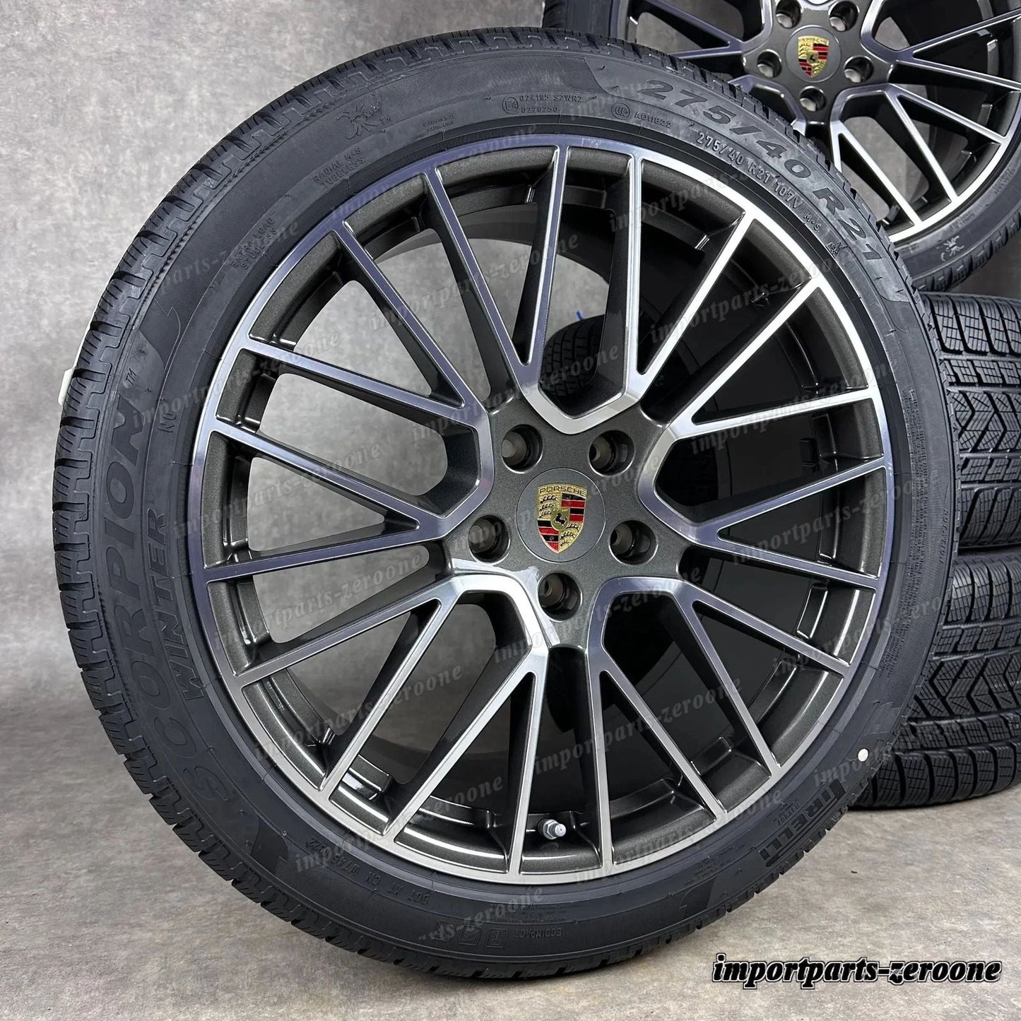 冬用 ポルシェ カイエン E3 21インチ 純正 rs Spyder ホイール ターボ s 9Y0044610H -1649