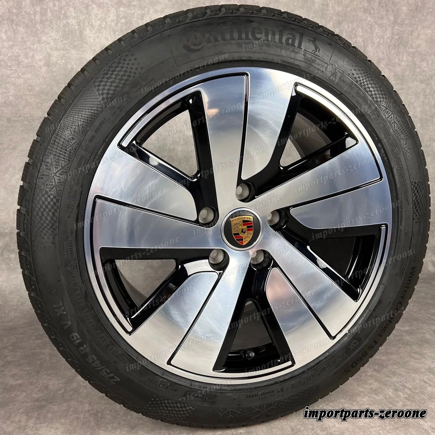 冬用 ポルシェ タイカン J1-2 19インチ 純正 S AERO ホイール 新品 9J1073603BB -1664