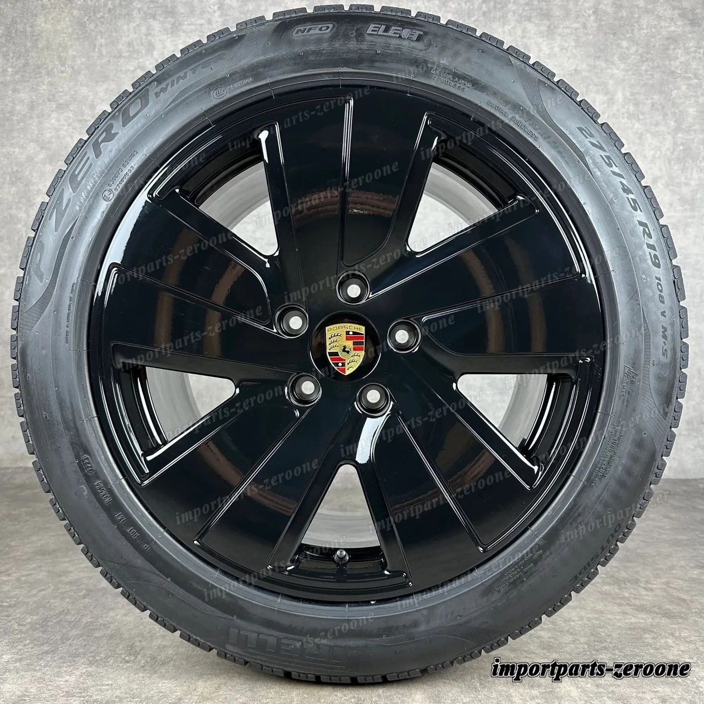 ホイール ウィンターセット ポルシェ タイカン 19 インチ 純正 S Aero ホイール DOT23 + 24 9J1073604BB -2108