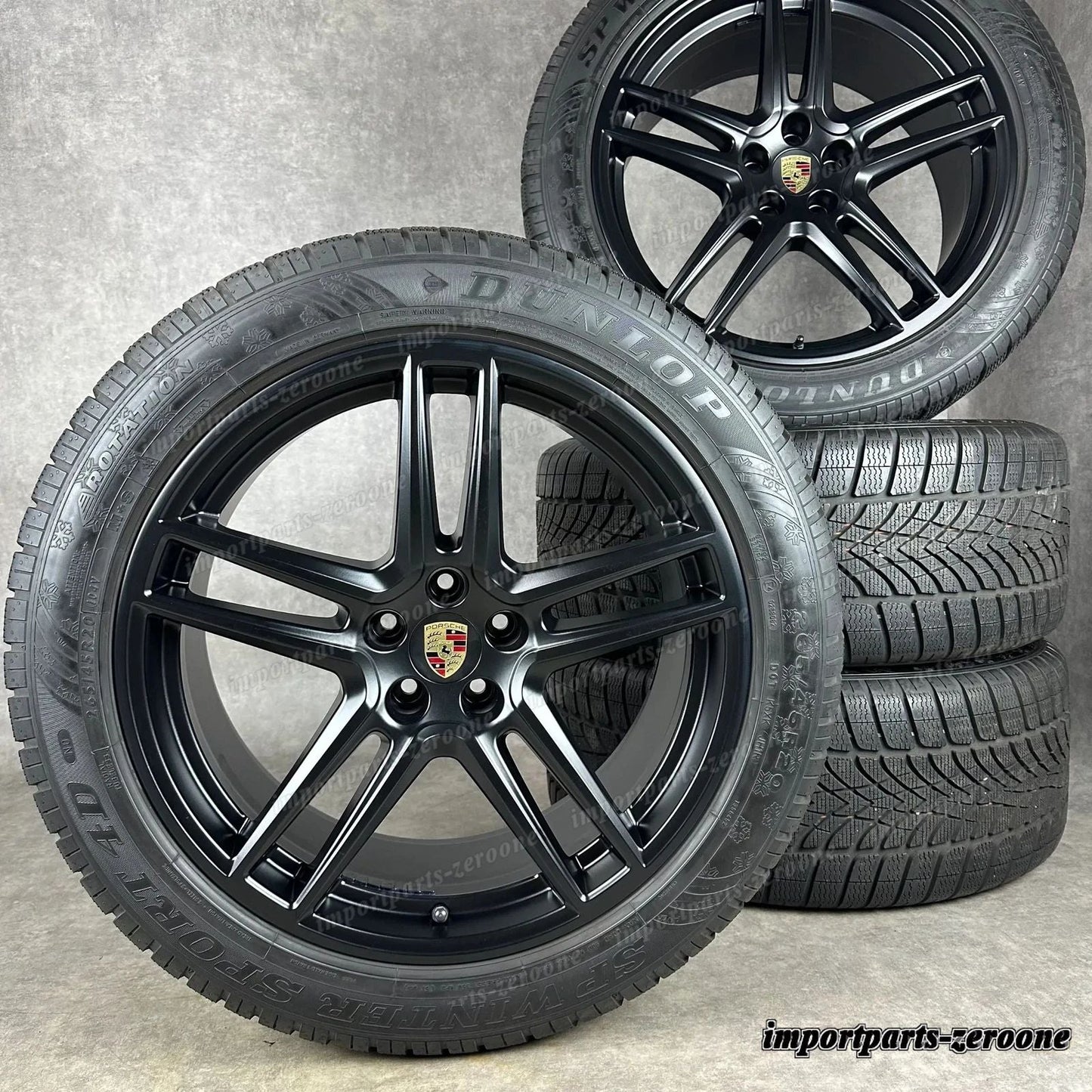 冬用 ポルシェ マカン II 20インチ 純正 ターボ GTS s ホイール ブラック 95B044642F -2191