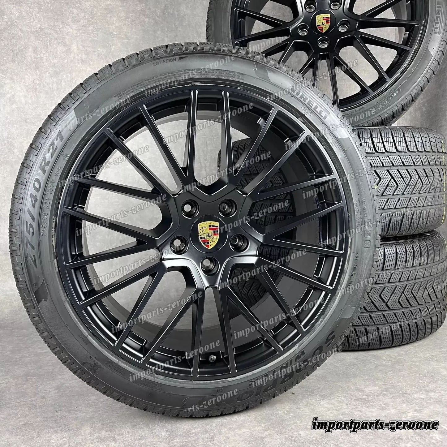 冬用 ポルシェ カイエン E3 21インチ 純正 RS Spyder ホイール GTS 9Y0044610S TOP　-1010