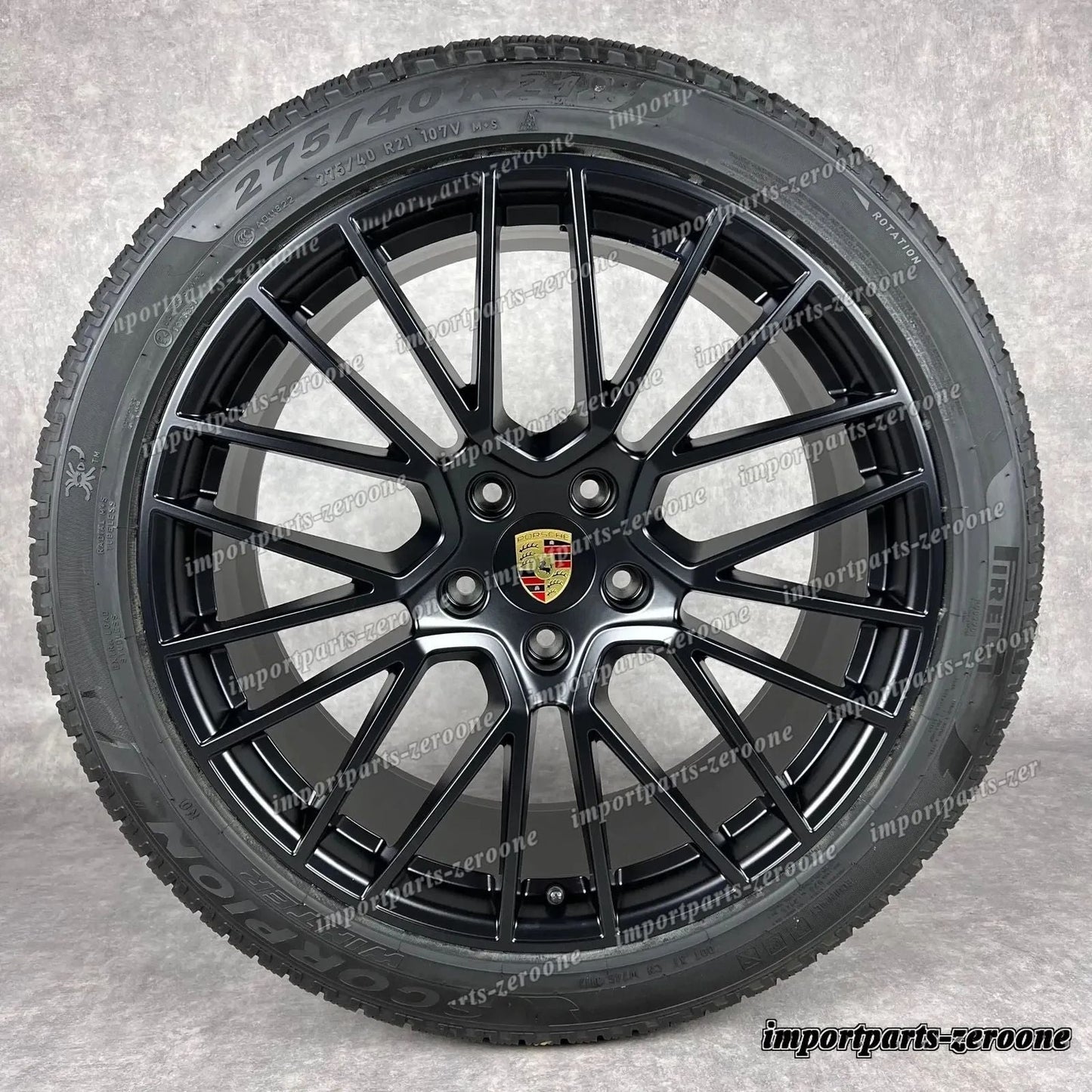 冬用 ポルシェ カイエン E3 21インチ 純正 RS Spyder ホイール GTS 9Y0044610S TOP　-1010