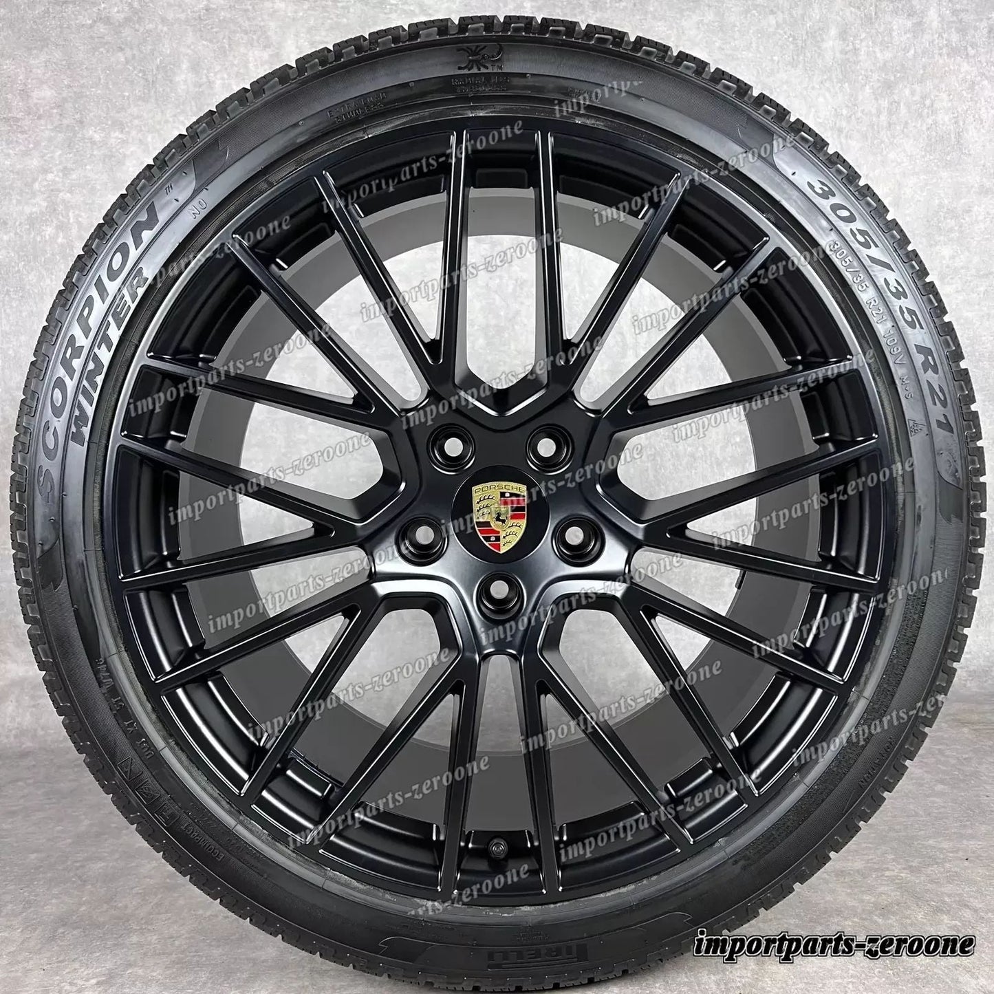冬用 ポルシェ カイエン E3 21インチ 純正 RS Spyder ホイール GTS 9Y0044610S TOP　-1010