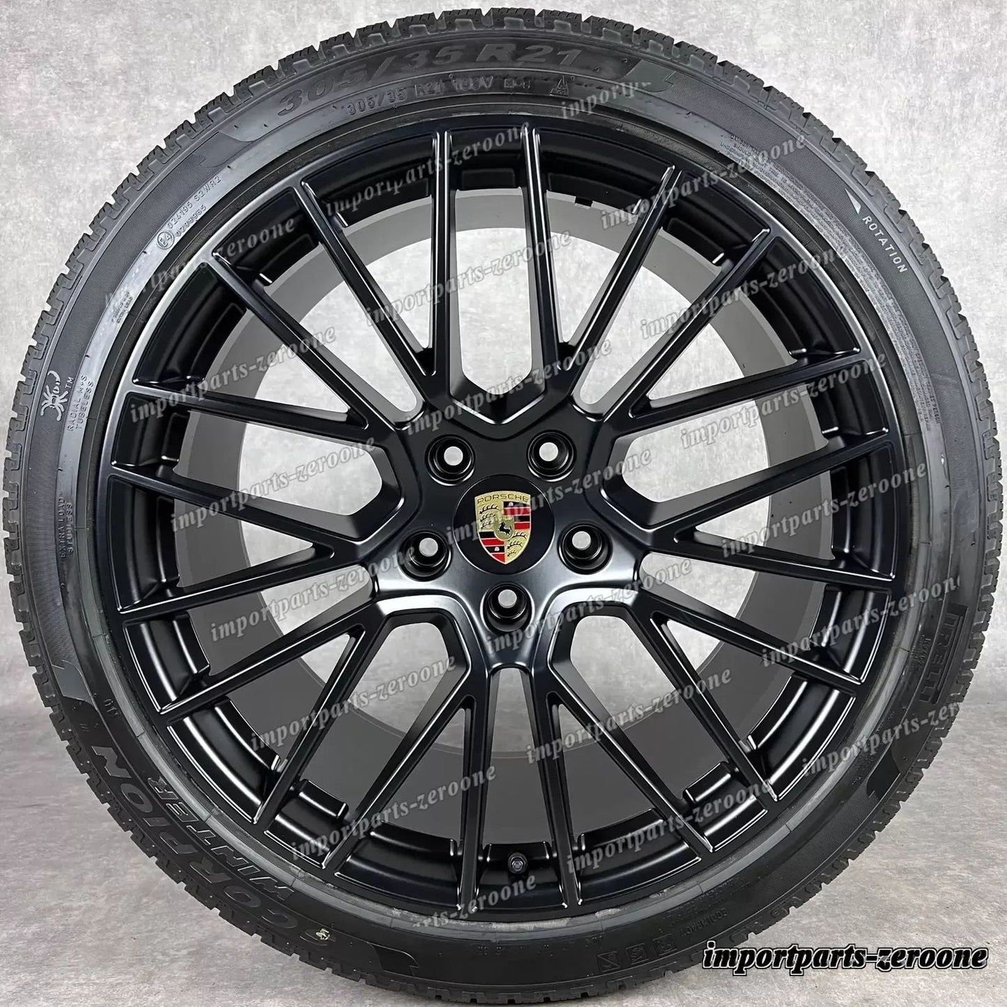 冬用 ポルシェ カイエン E3 21インチ 純正 RS Spyder ホイール GTS 9Y0044610S TOP　-1010
