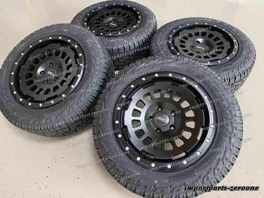 Twin Monotube AT Offroad ホイール VW T5 T6 T6.1 8x17 All Terrain Black + Pirelli　-1016