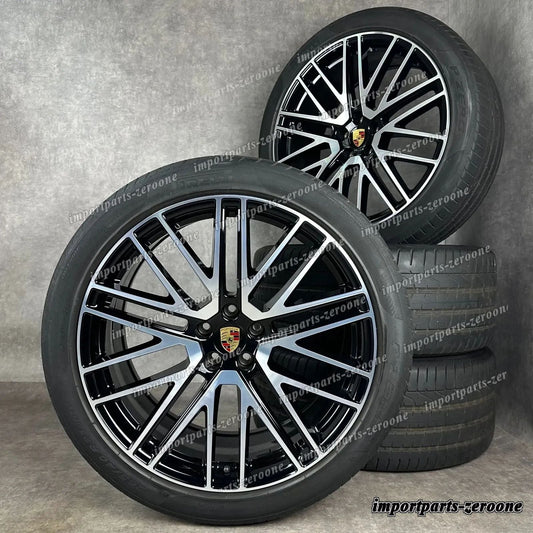 夏用 ポルシェ マカン III 21インチ 純正 ターボ V ホイール S GTS 95B044668J TOP　-1020