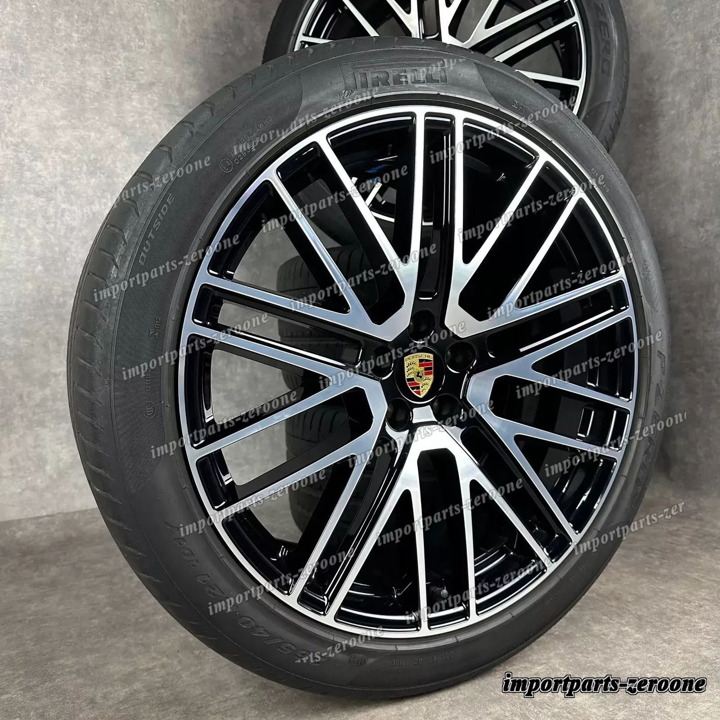 夏用 ポルシェ マカン III 21インチ 純正 ターボ V ホイール S GTS 95B044668J TOP　-1020