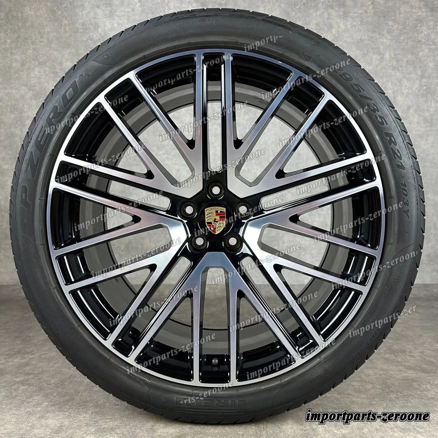 夏用 ポルシェ マカン III 21インチ 純正 ターボ V ホイール S GTS 95B044668J TOP　-1020