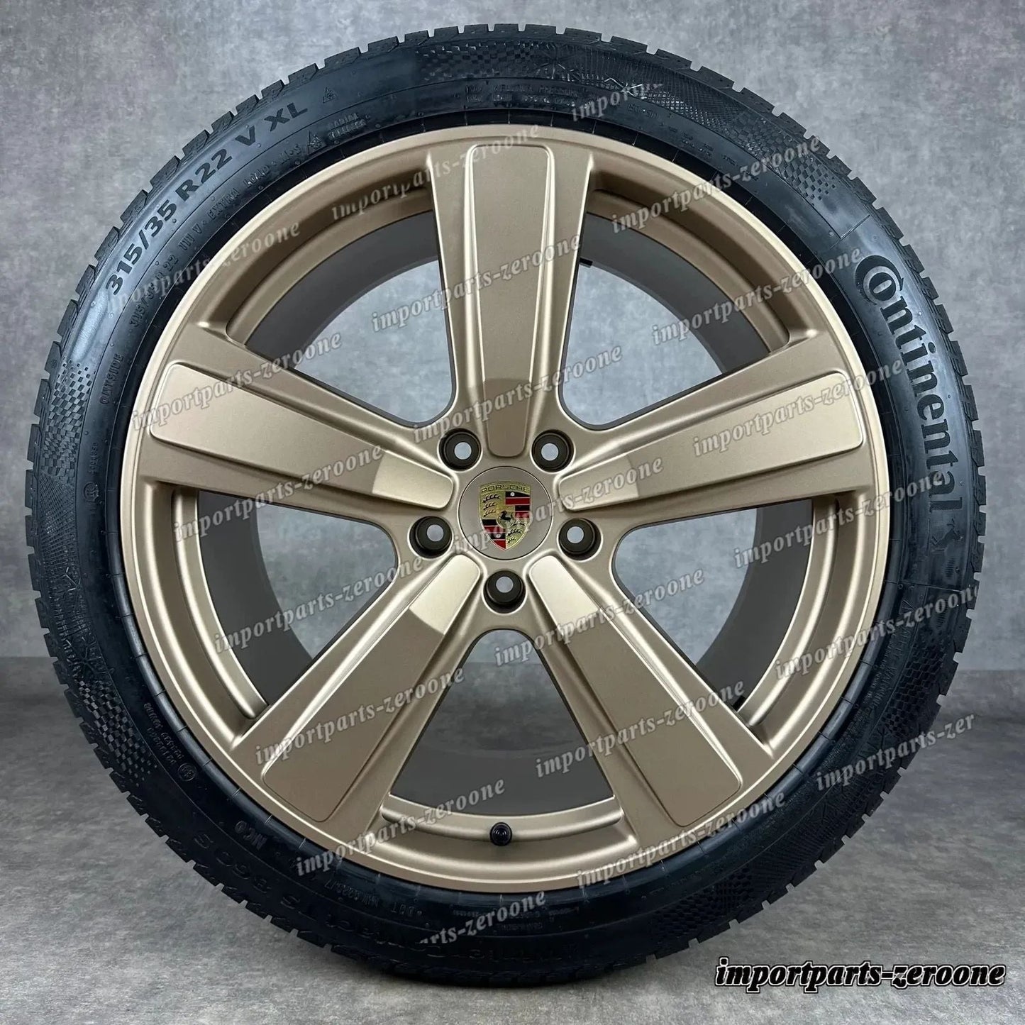 冬用 カイエン E3-II 22インチ 純正 Exclusive Design ホイール ターボ 9Y0044603R　-1021