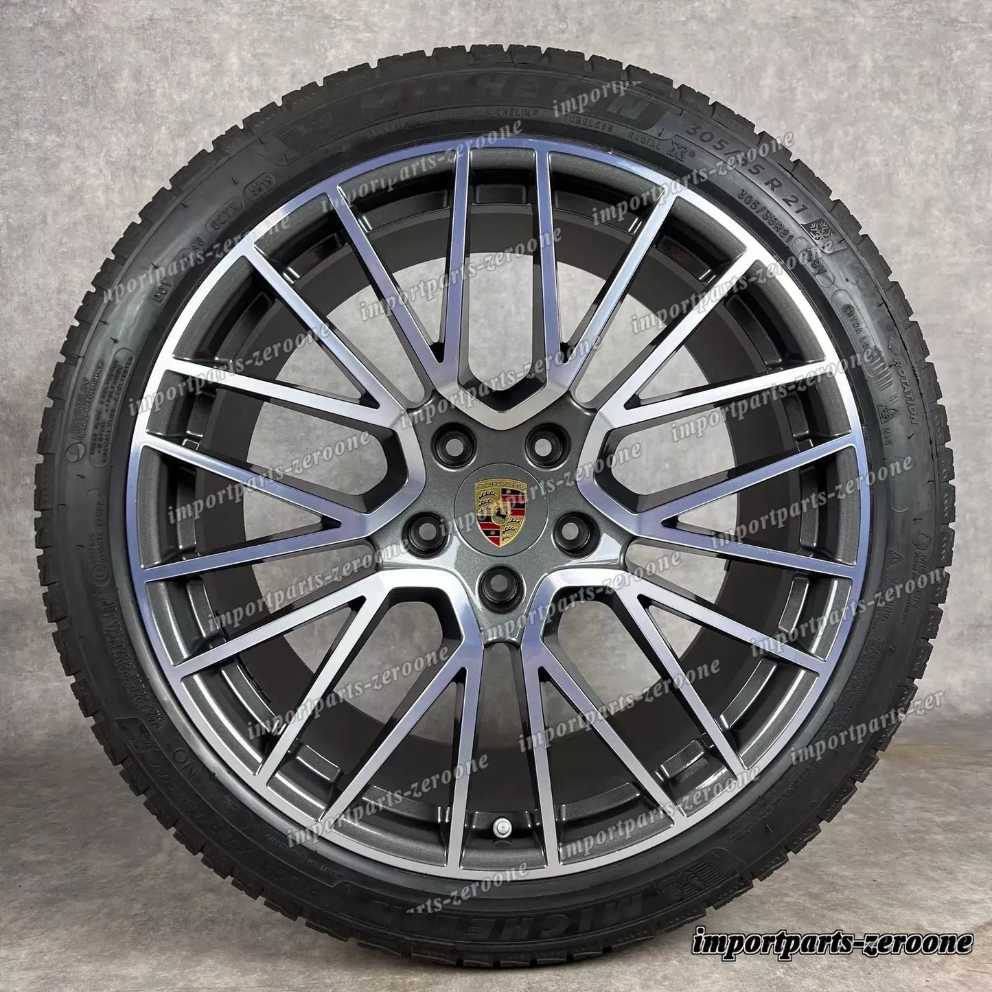 冬用 ポルシェ カイエン E3 純正 21インチ RS Spyder ホイール ターボ S 9Y0044610H　-1068