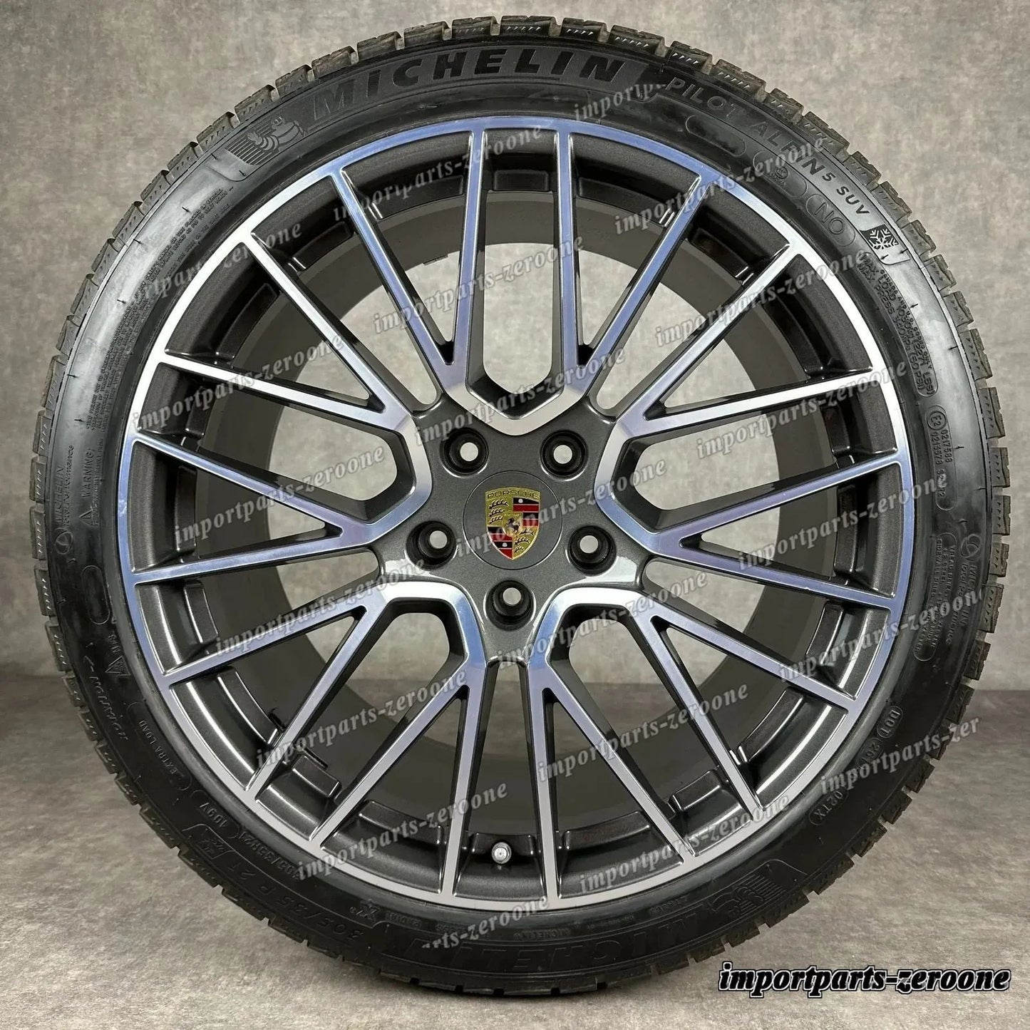 冬用 ポルシェ カイエン E3 純正 21インチ RS Spyder ホイール ターボ S 9Y0044610H　-1068