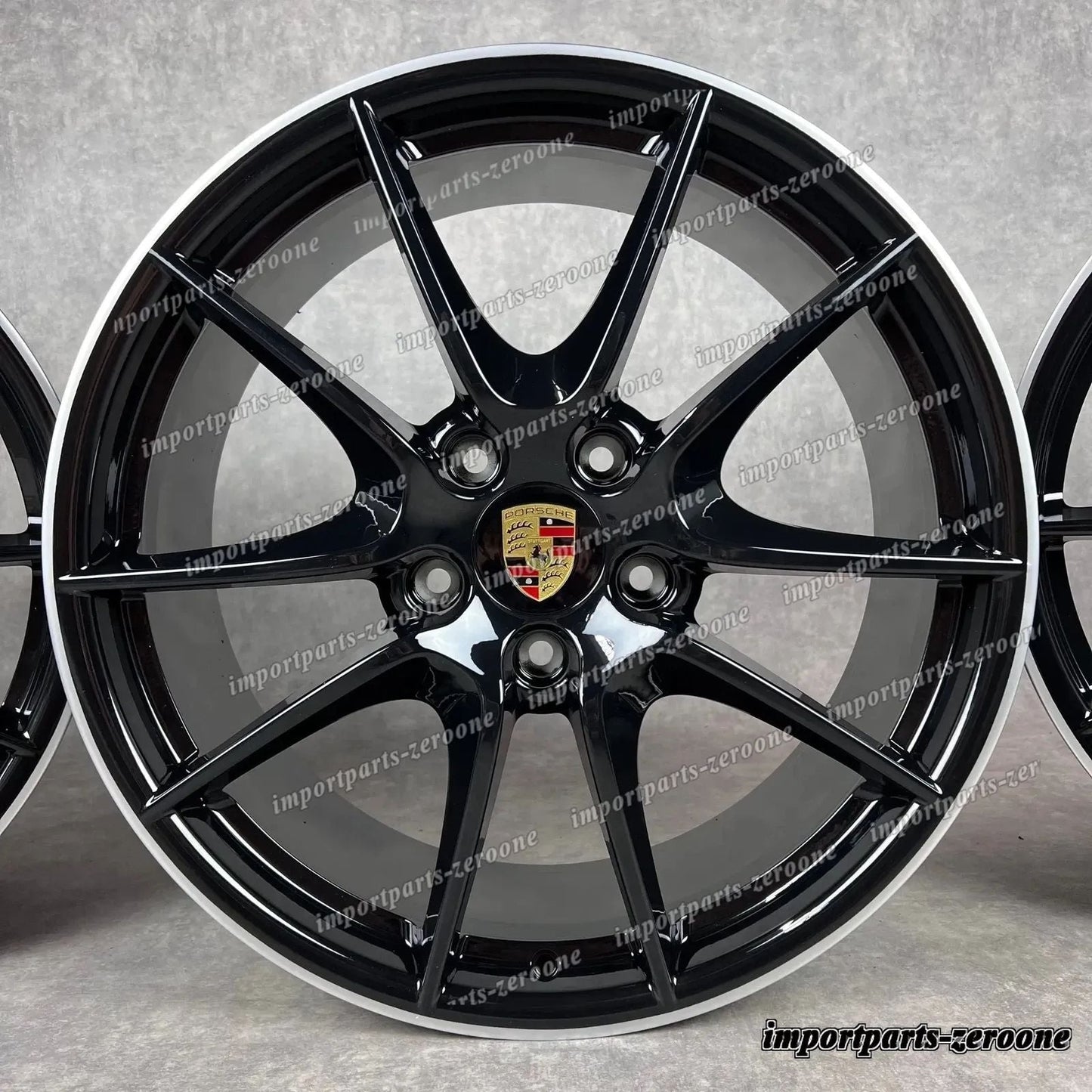 純正 ポルシェ 991.1 20インチ C4 4S カレラ SIII ホイール ブラック GTS Targa ターボ TOP　-1070