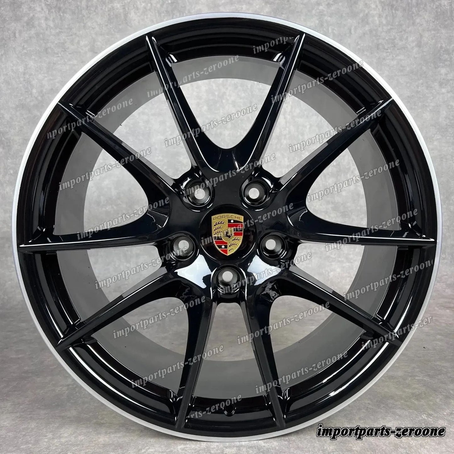 純正 ポルシェ 991.1 20インチ C4 4S カレラ SIII ホイール ブラック GTS Targa ターボ TOP　-1070