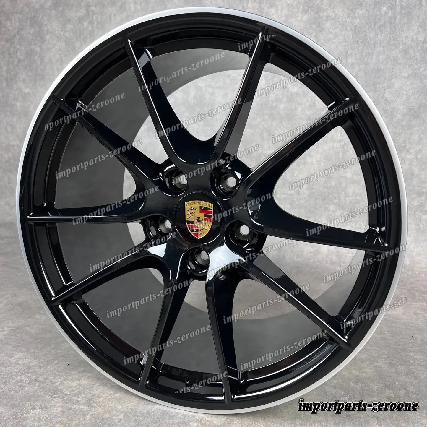 純正 ポルシェ 991.1 20インチ C4 4S カレラ SIII ホイール ブラック GTS Targa ターボ TOP　-1070