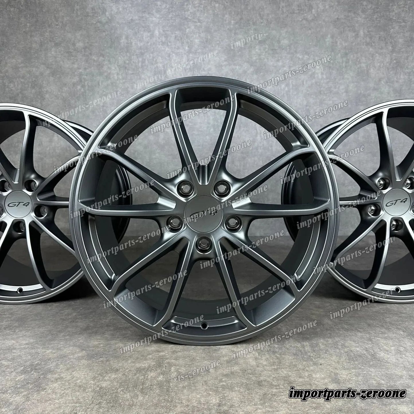 ポルシェ ケイマン 981 20 インチ 純正 GT4 ホイール 98136216280 98136216681 新品f Platine　-1071