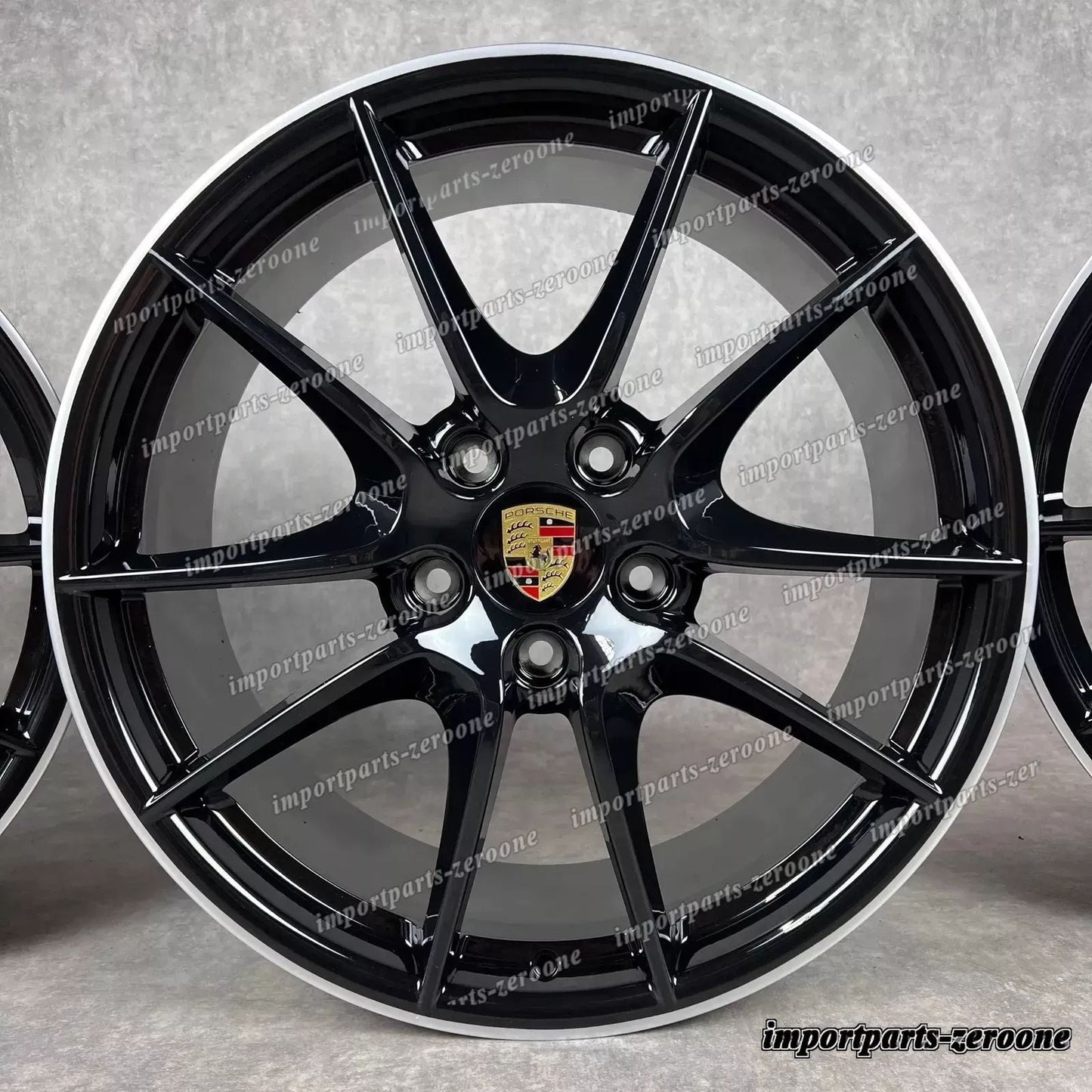 純正 ポルシェ 991.1 20 インチ カレラ SIII ホイール S NOIR C2 2S ET70  L'tat 新品f　-1074