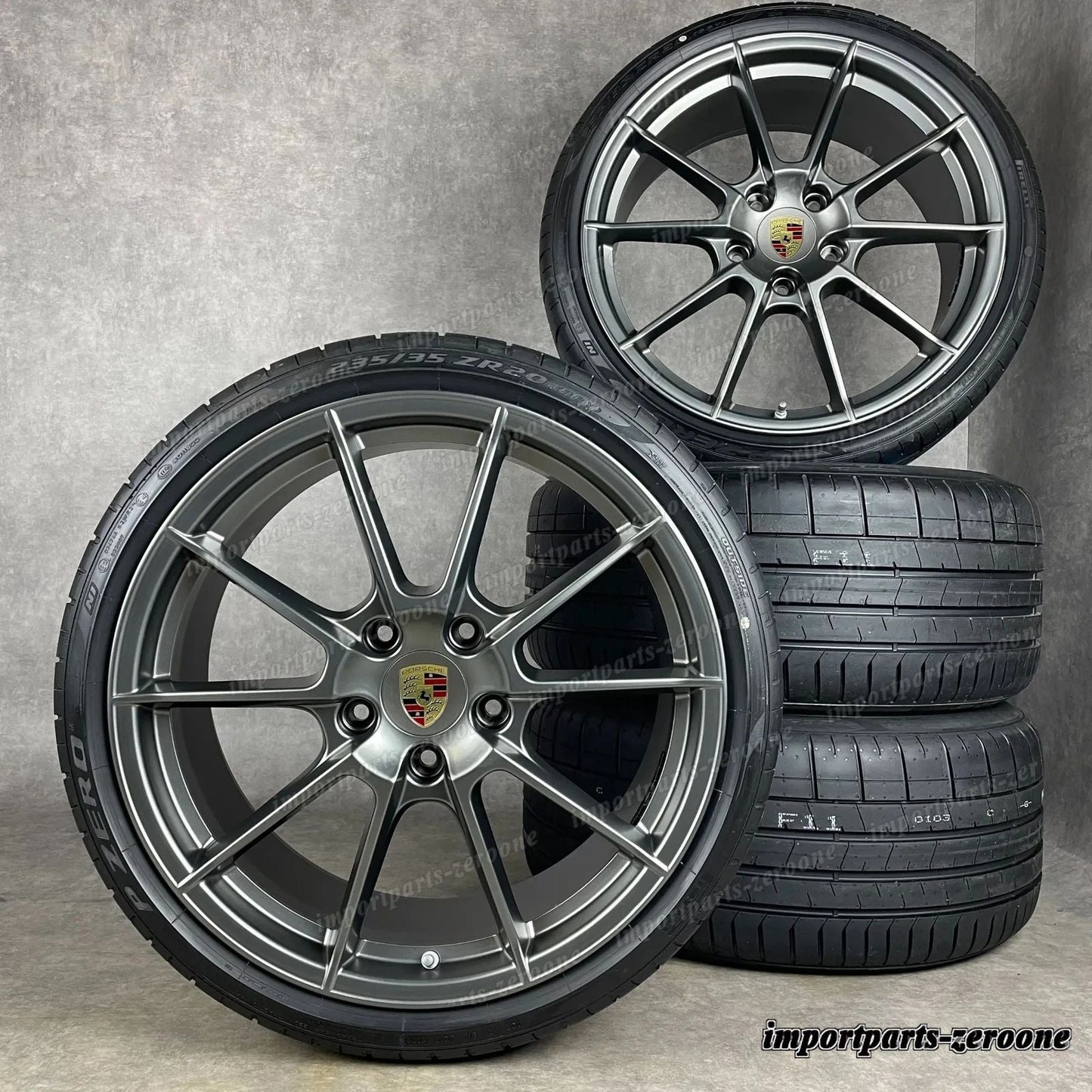 夏用 ポルシェ 718 982 ボクスター ケイマン S 20インチ 純正 Spyder GTS 4.0 ホイール　-1107