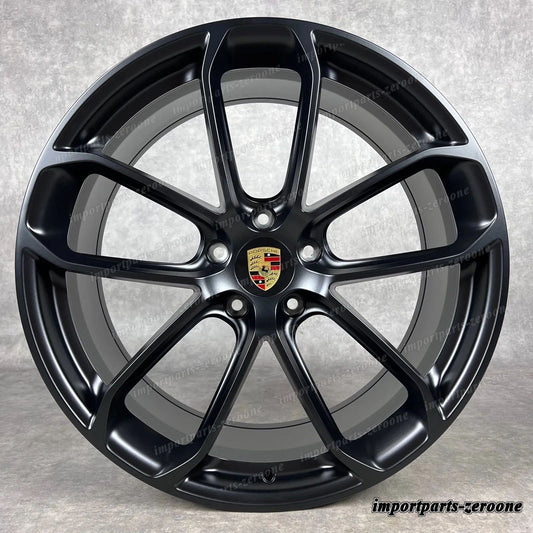 22インチ ORIGINAL PORSCHE CAYENNE COUPE E3 9Y TURBO S GT ホイール P新品S D'T GTS NOIR　-1128