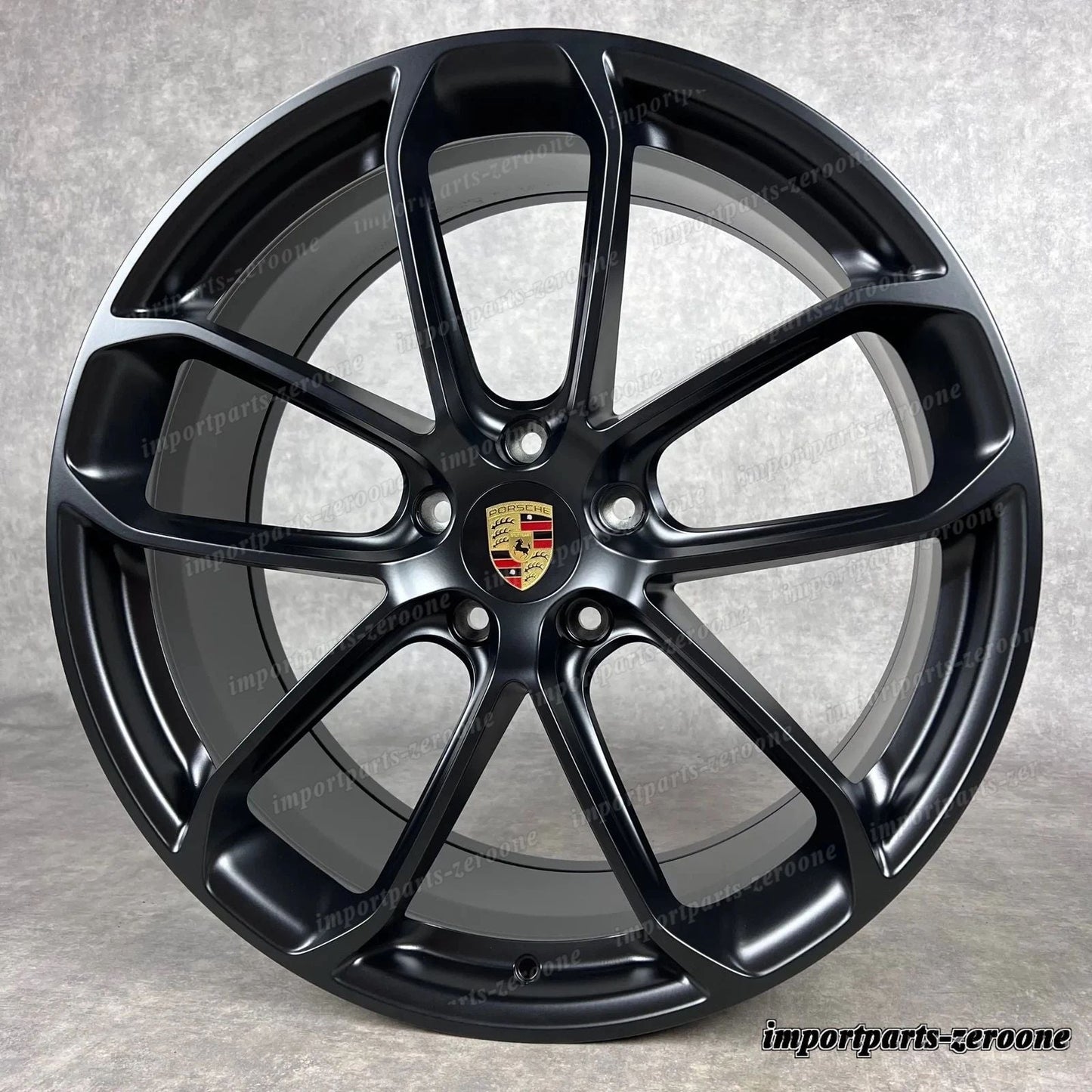 22インチ ORIGINAL PORSCHE CAYENNE COUPE E3 9Y TURBO S GT ホイール P新品S D'T GTS NOIR　-1128