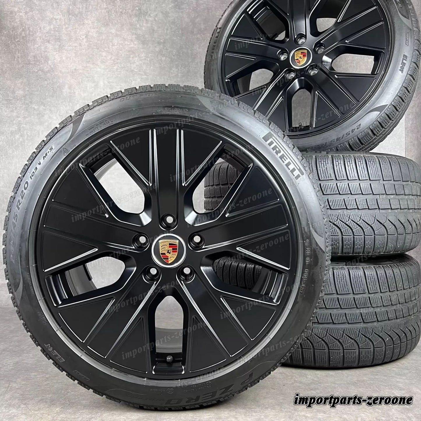 純正 ポルシェ タイカン 20インチ 4S ターボ Aero Design ホイール 冬用 9J1073600C　-1157