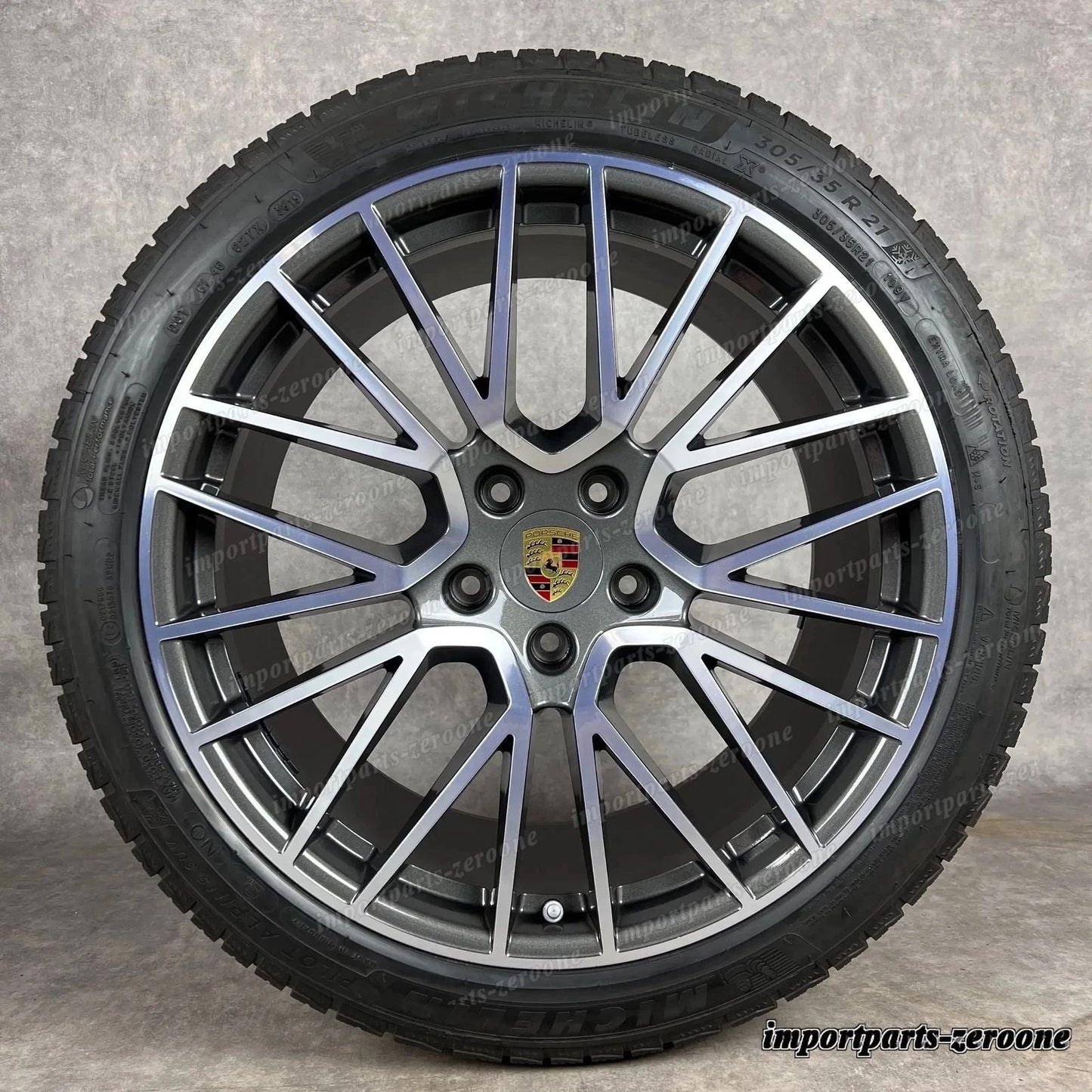 冬用 ポルシェ カイエン E3 純正 21インチ RS Spyder ホイール ターボ S 9Y0044610H　-1197