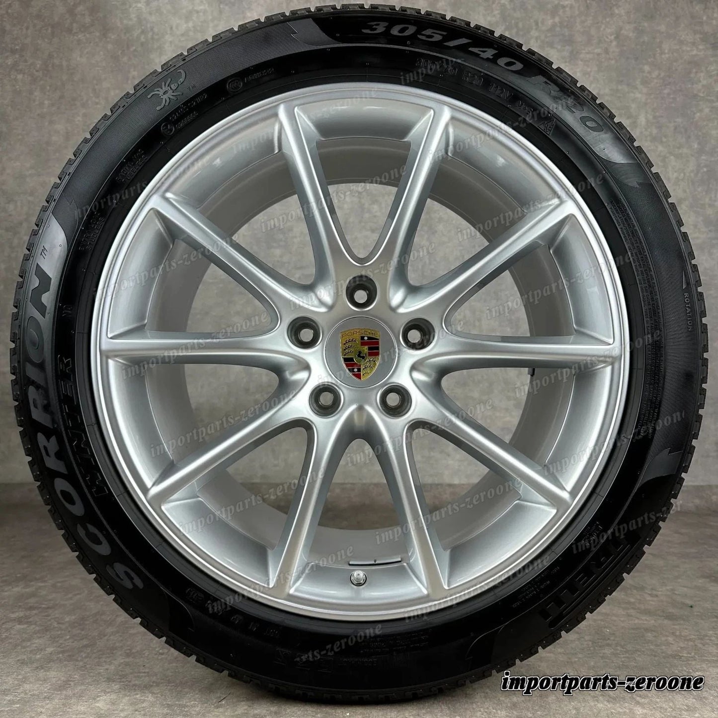 冬用 ポルシェ カイエン Coupe 20インチ E3 純正 Design ホイール ターボ 9Y0044630C　-1217