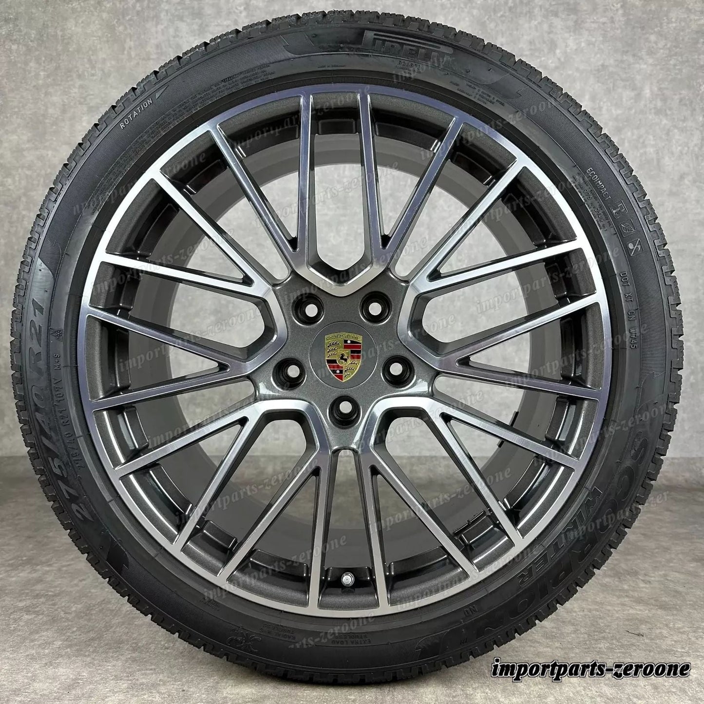 冬用 ポルシェ カイエン Coup E3 21インチ 純正 RS Spyder ホイール ターボ S 9Y3　-1223