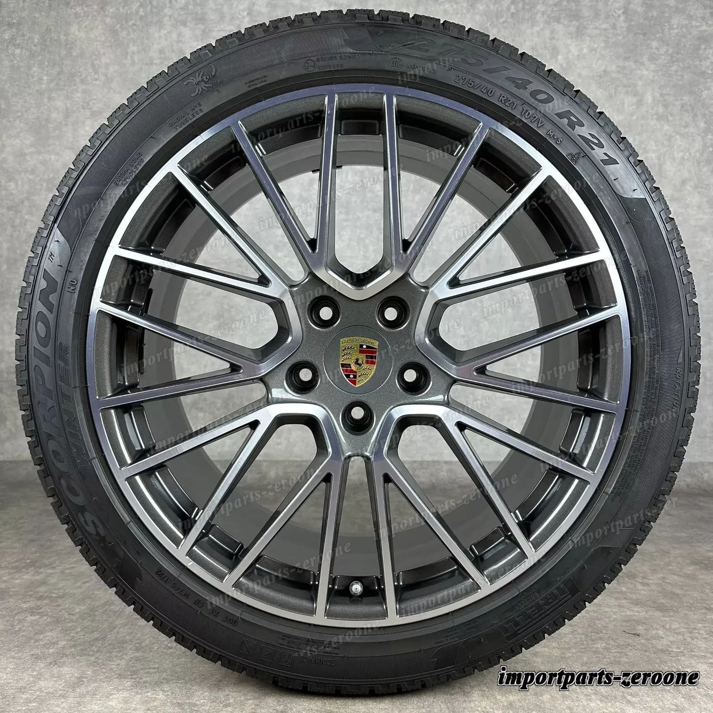 冬用 ポルシェ カイエン Coup E3 21インチ 純正 RS Spyder ホイール ターボ S 9Y3　-1223