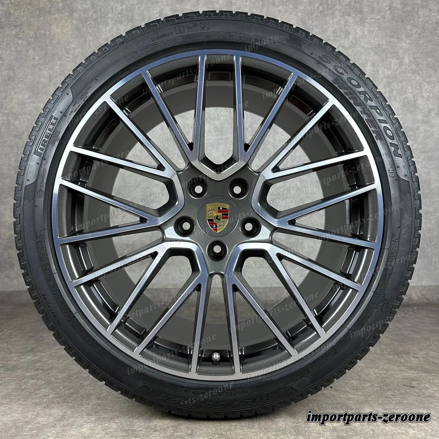 冬用 ポルシェ カイエン Coup E3 21インチ 純正 RS Spyder ホイール ターボ S 9Y3　-1223