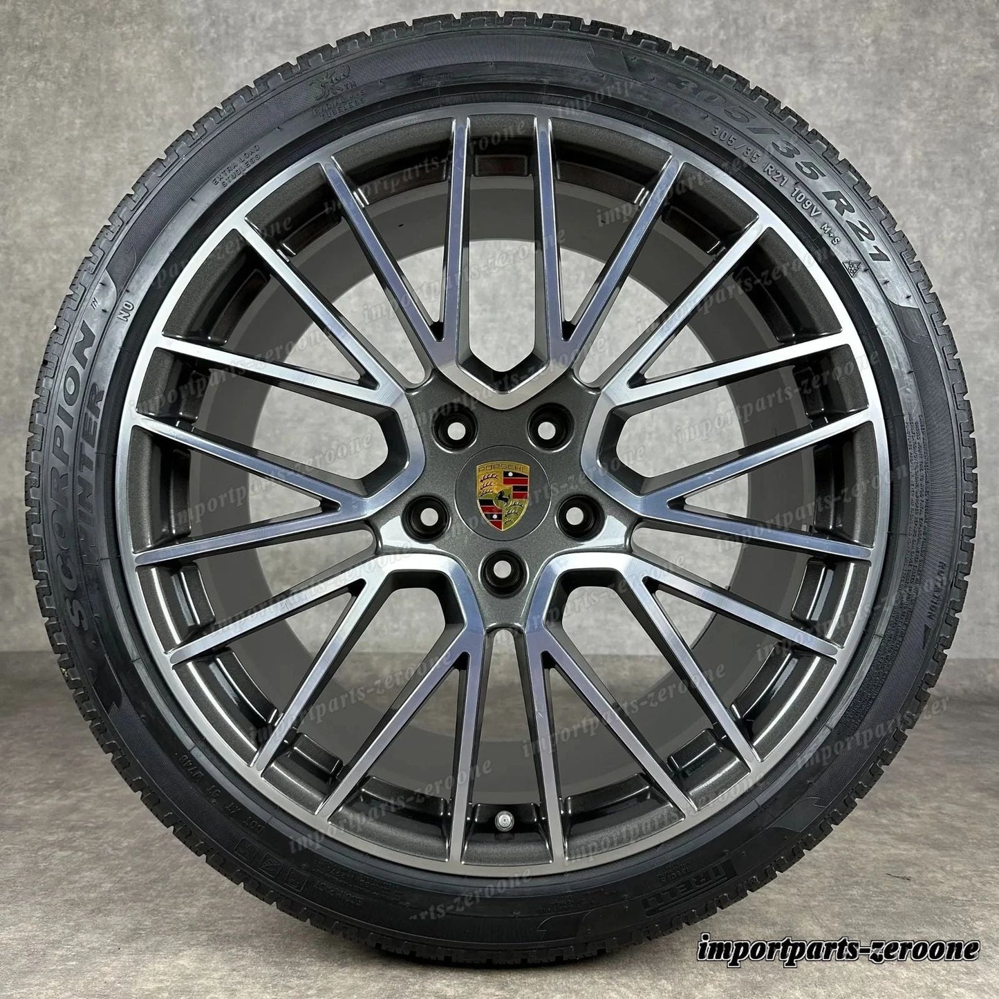 冬用 ポルシェ カイエン Coup E3 21インチ 純正 RS Spyder ホイール ターボ S 9Y3　-1223