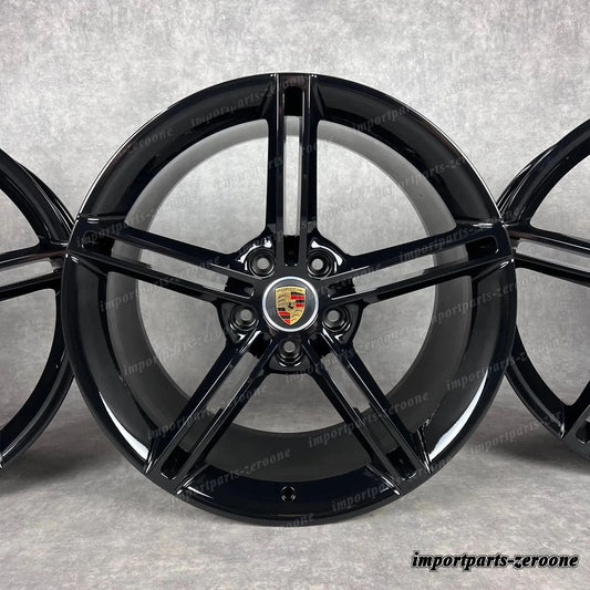 ポルシェ タイカン ホイール 純正 21 インチ Mission E Design 4S TURBO S GTS Noir　-1237