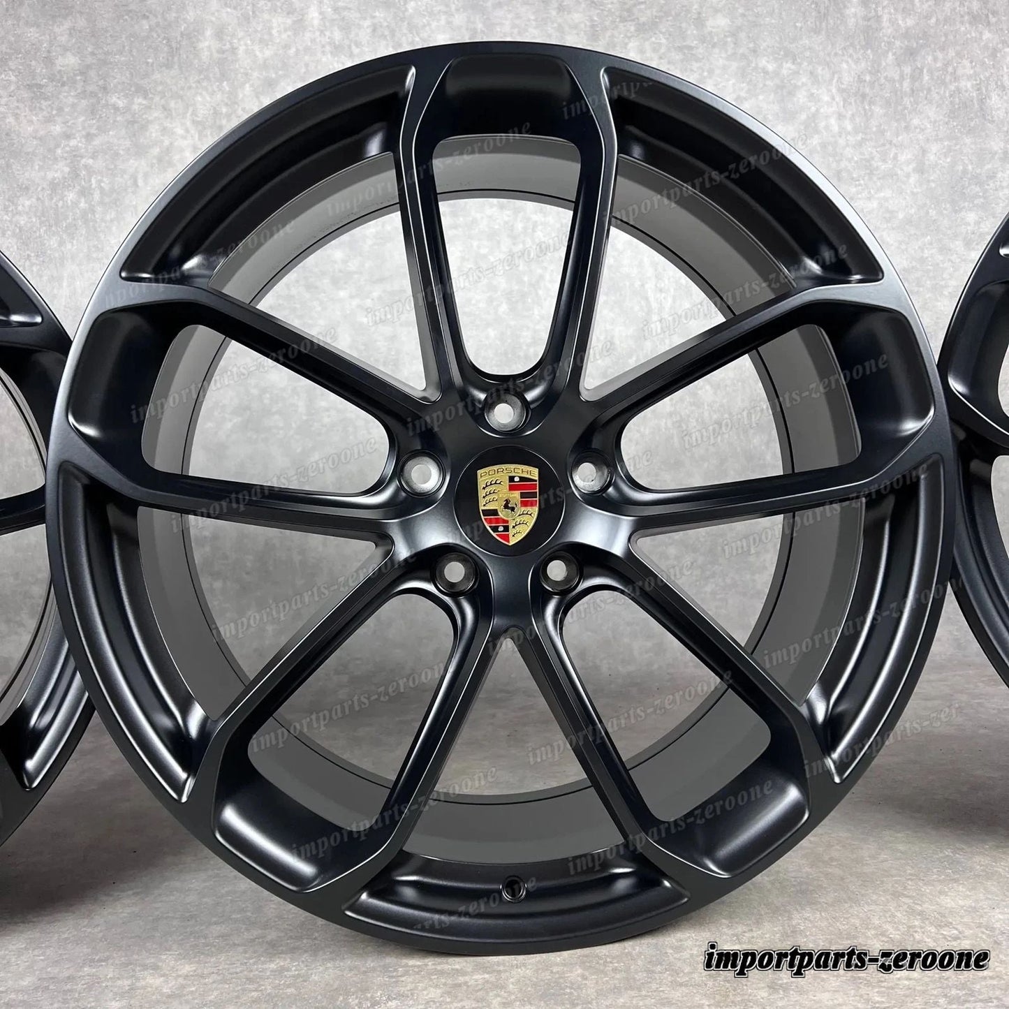 22 インチ 純正e ポルシェ カイエン Coup E3 9Y ターボ S GT Cerchioni Ruote GTS Black　-1238