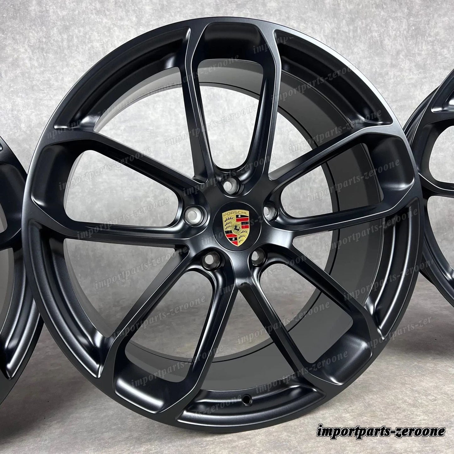 22 インチ 純正e ポルシェ カイエン Coup E3 9Y ターボ S GT Cerchioni Ruote GTS Black　-1238