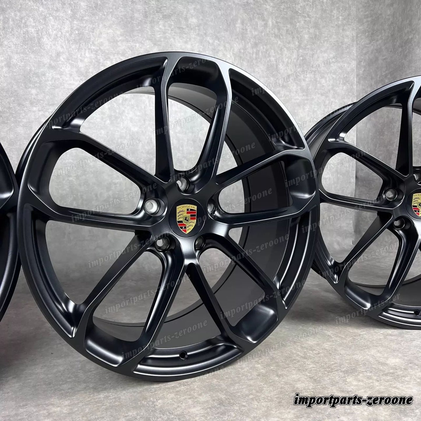 22 インチ 純正e ポルシェ カイエン Coup E3 9Y ターボ S GT Cerchioni Ruote GTS Black　-1238