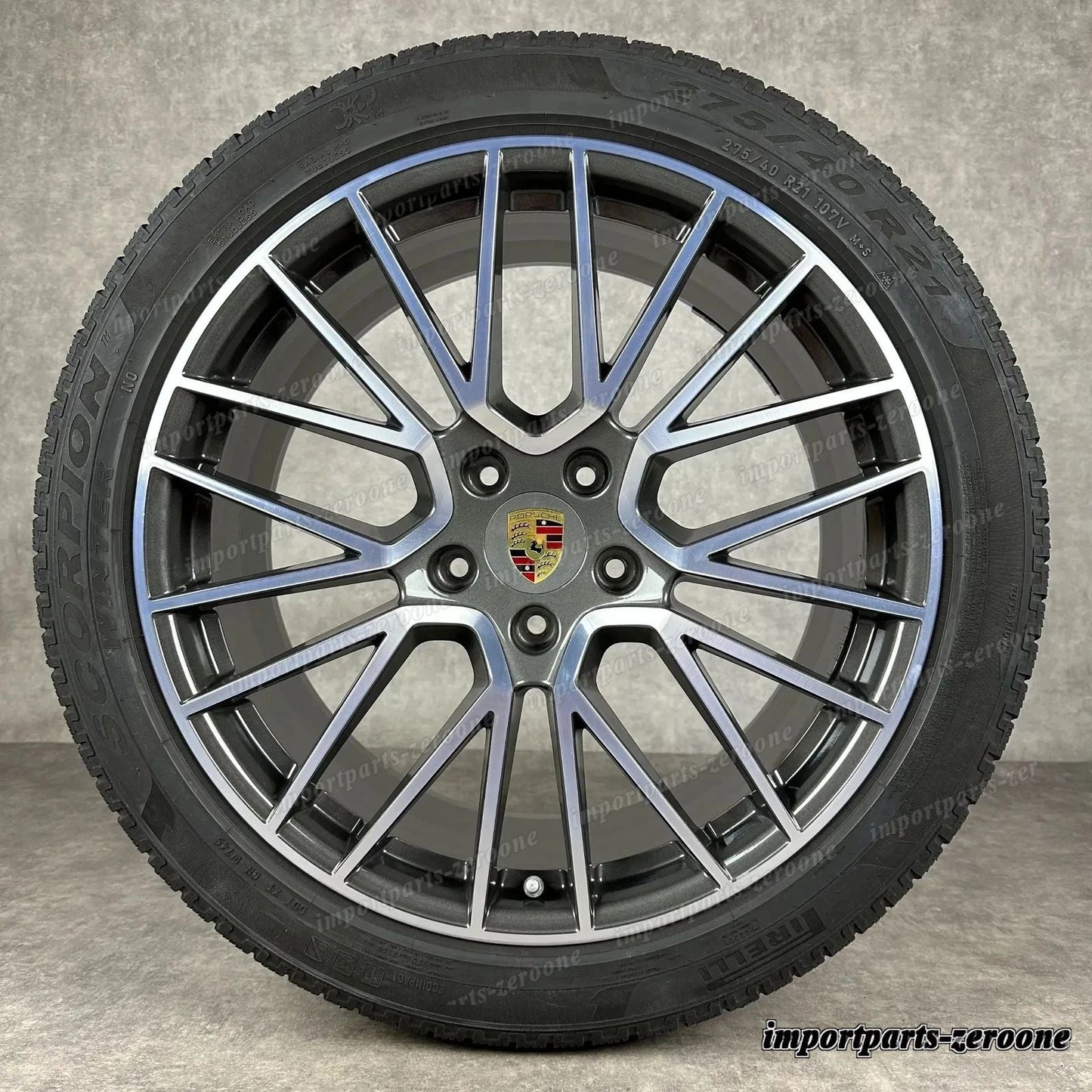 冬用 ポルシェ カイエン E3 21インチ 純正 RS Spyder ホイール ターボ S 9Y0044610H　-1335