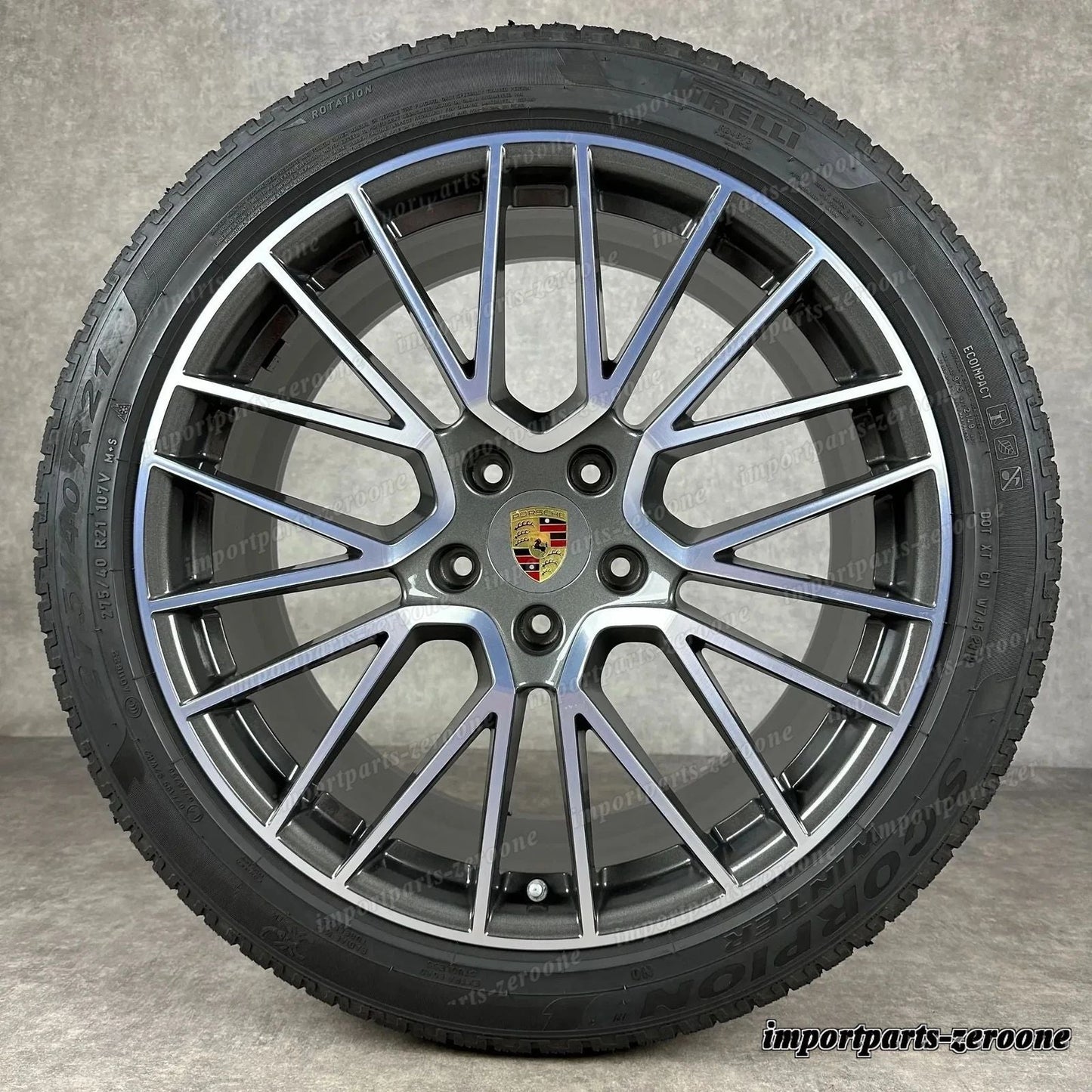 冬用 ポルシェ カイエン E3 21インチ 純正 RS Spyder ホイール ターボ S 9Y0044610H　-1335